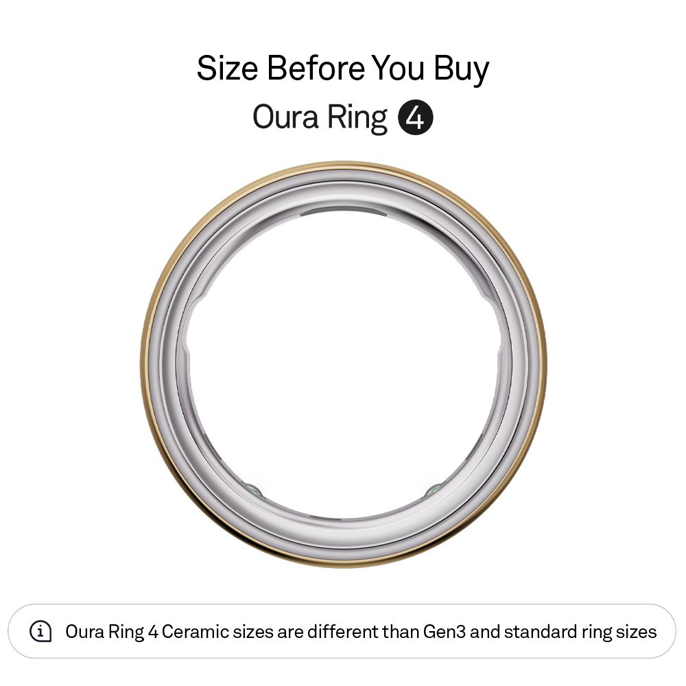 Oura Ring 4 Smart Ring with Activity Tracker (Buy Sizing Kit First, Size 4, Smart Sensing Technology, Gold)_3