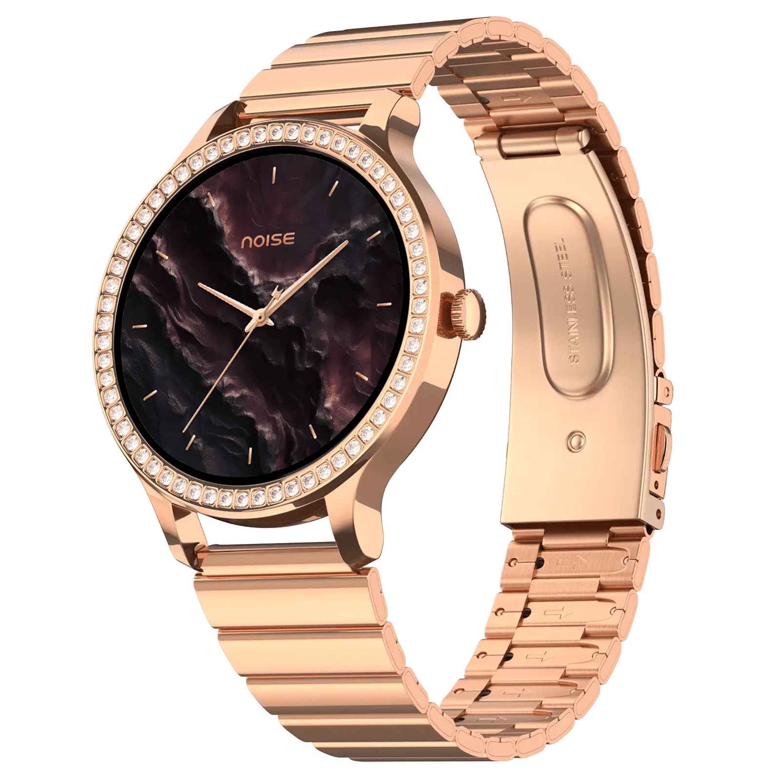 noise NoiseFit Diva Araya Smartwatch with Bluetooth Calling (32.51mm AMOLED Display, IP67 Dust & Water Resistance, Iconic Rose Gold Strap) noise NoiseFit Diva Araya Smartwatch with Bluetooth Calling (32.51mm AMOLED Display, IP67 Dust & Water Resistance, Iconic Rose Gold Strap)_2