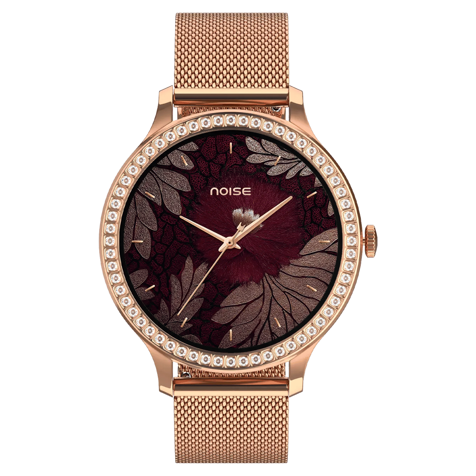 noise NoiseFit Diva Araya Smartwatch with Bluetooth Calling (32.51mm AMOLED Display, IP67 Dust & Water Resistance, Rose Gold Link Strap) noise NoiseFit Diva Araya Smartwatch with Bluetooth Calling (32.51mm AMOLED Display, IP67 Dust & Water Resistance, Rose Gold Link Strap)_1