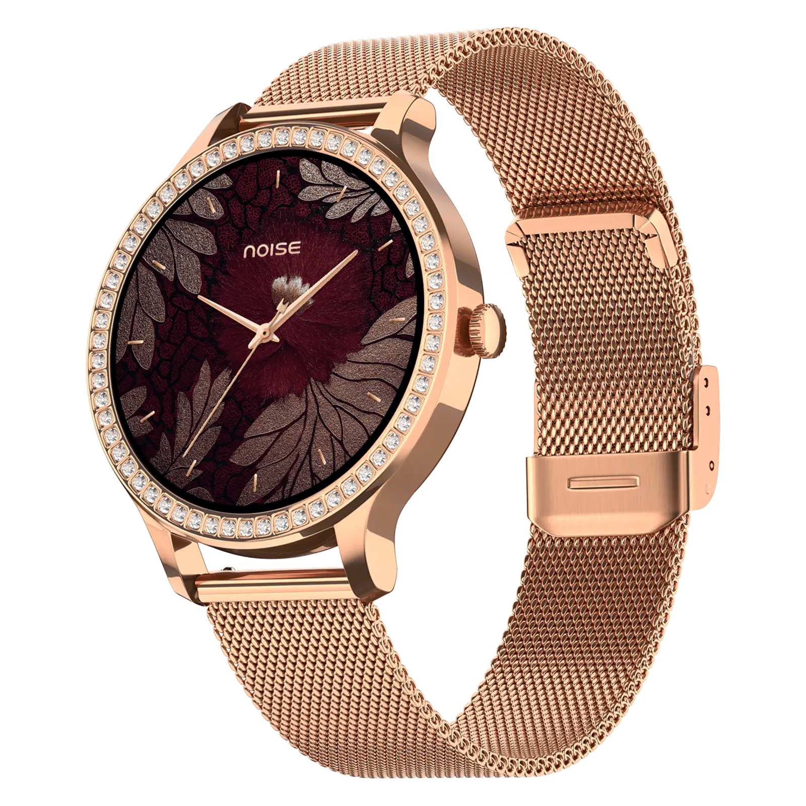 noise NoiseFit Diva Araya Smartwatch with Bluetooth Calling (32.51mm AMOLED Display, IP67 Dust & Water Resistance, Rose Gold Link Strap) noise NoiseFit Diva Araya Smartwatch with Bluetooth Calling (32.51mm AMOLED Display, IP67 Dust & Water Resistance, Rose Gold Link Strap)_2