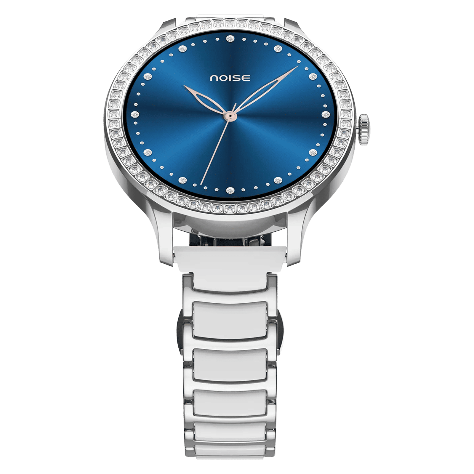 noise NoiseFit Diva Araya Smartwatch with Bluetooth Calling (32.51mm AMOLED Display, IP67 Dust & Water Resistance, Frost Silver Ceramic Strap)_3