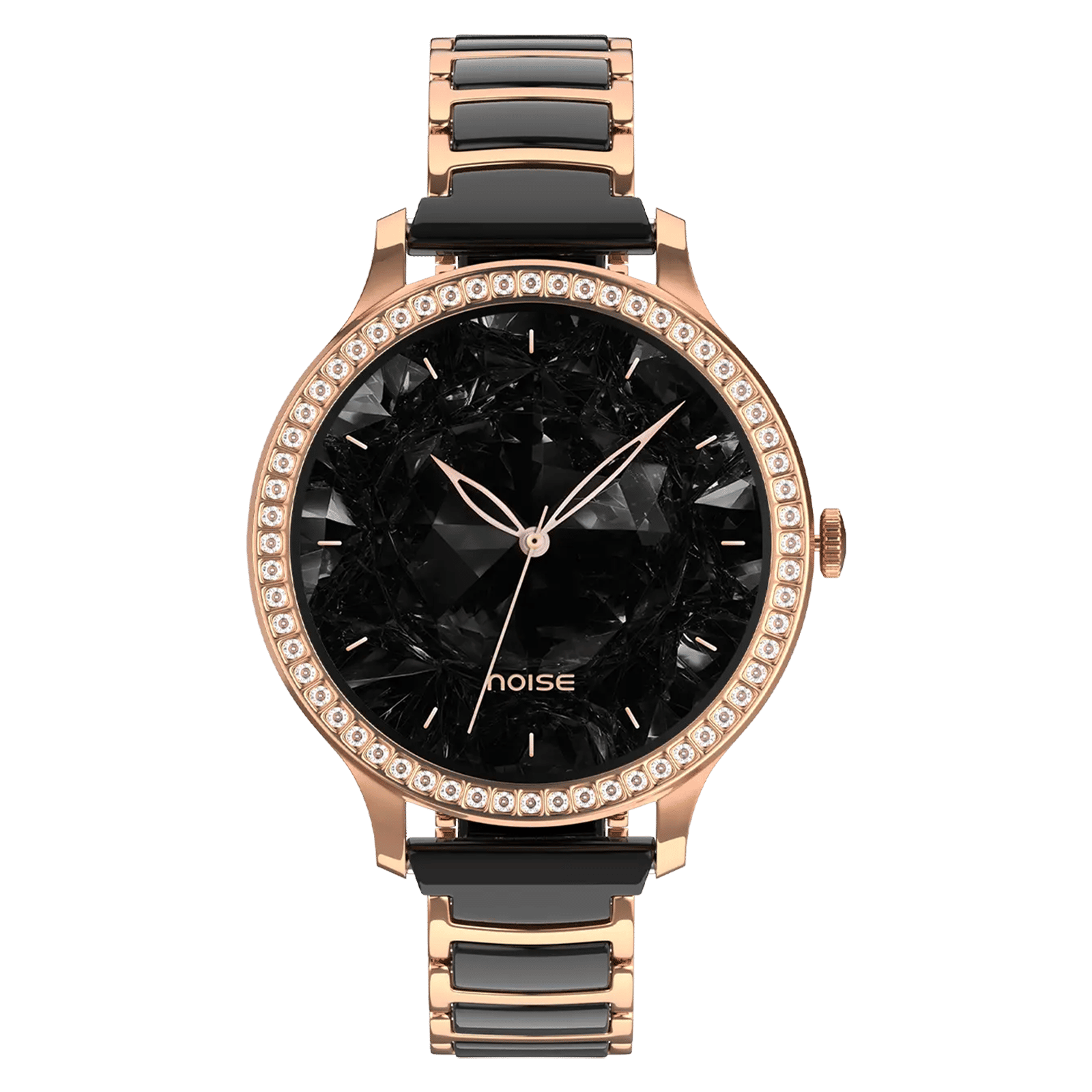 noise NoiseFit Diva Araya Smartwatch with Bluetooth Calling (32.51mm AMOLED Display, IP67 Dust & Water Resistance, Rose Gold Ceramic Strap)_1