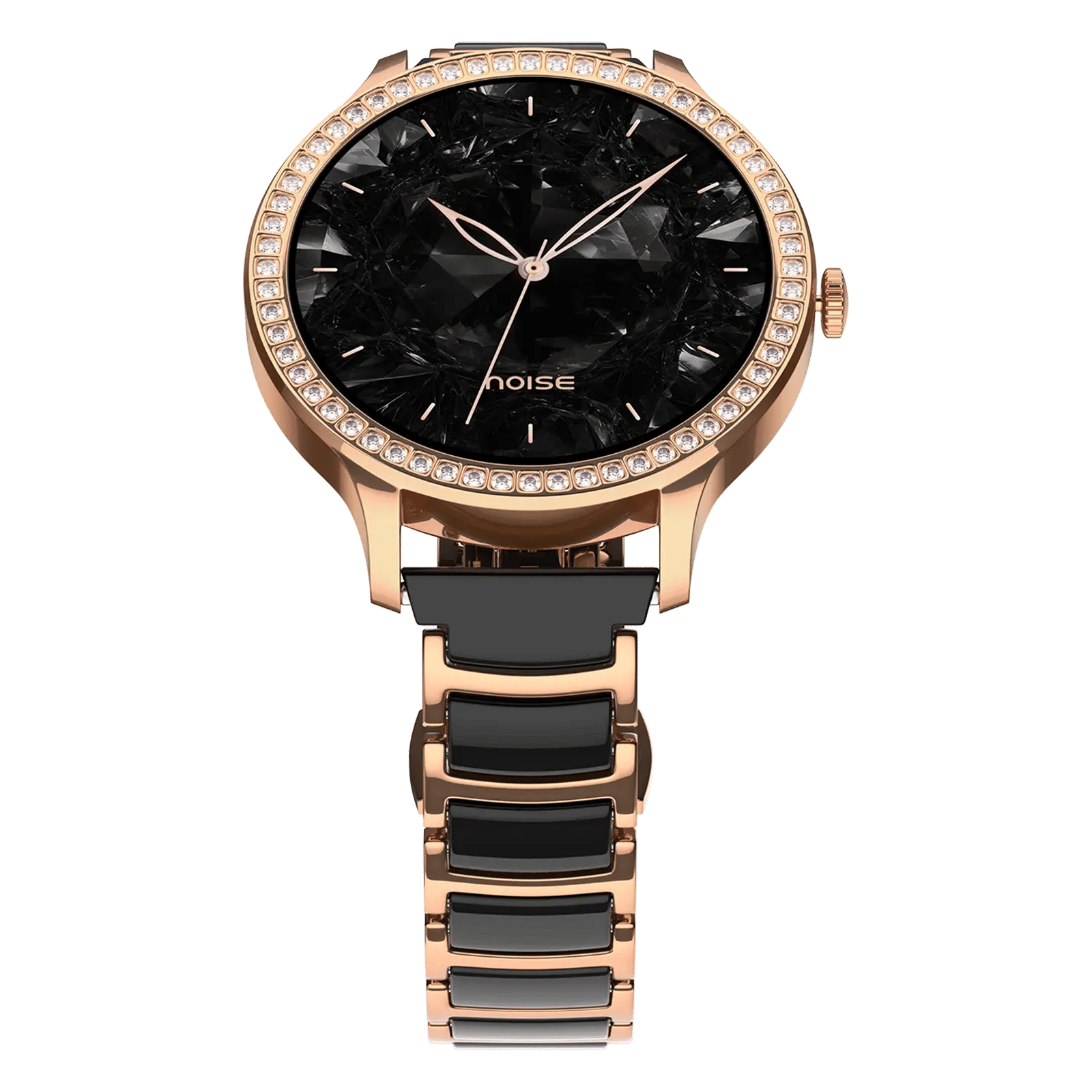 noise NoiseFit Diva Araya Smartwatch with Bluetooth Calling (32.51mm AMOLED Display, IP67 Dust & Water Resistance, Rose Gold Ceramic Strap)_3