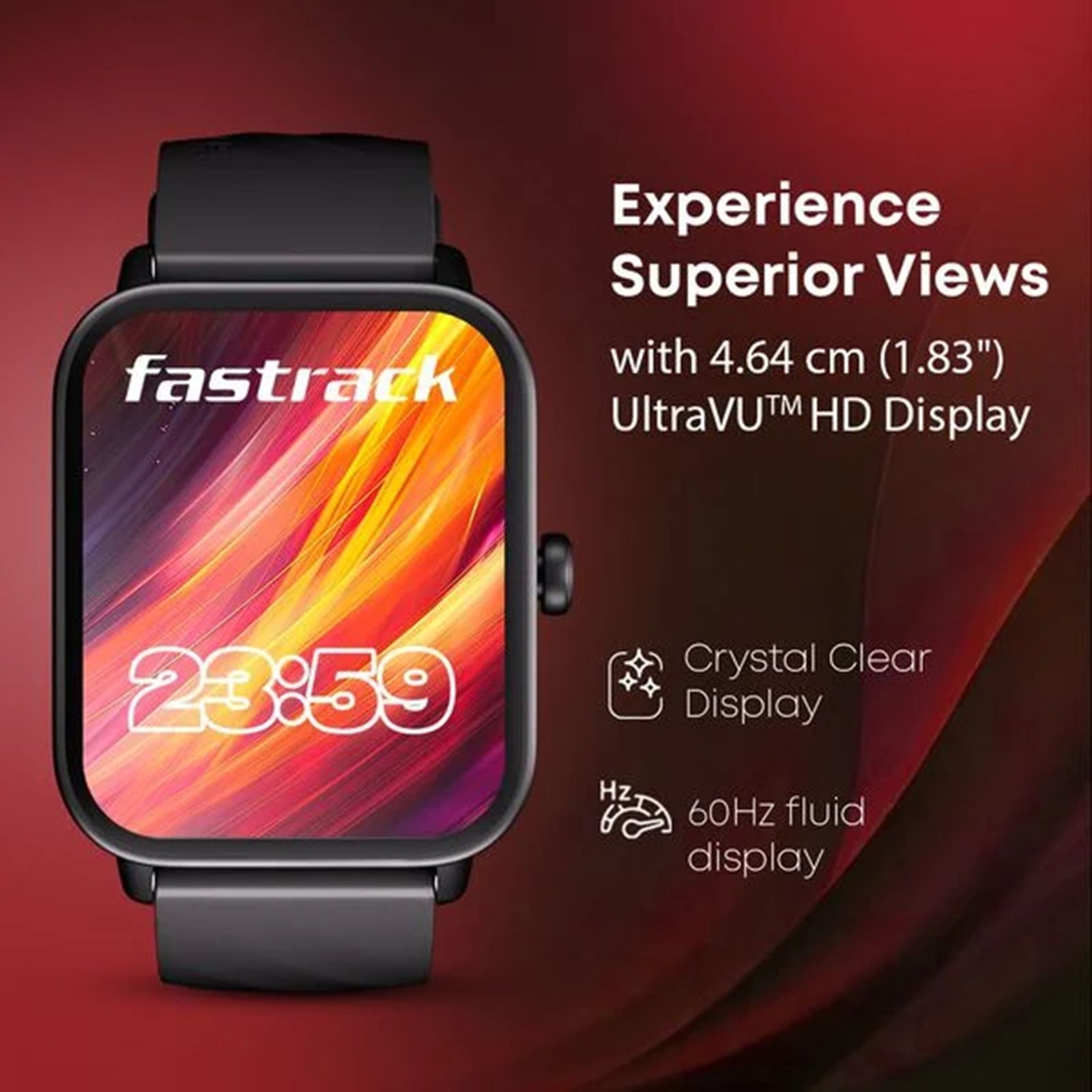 Fastrack Limitless Glide X Smartwatch with Bluetooth Calling (46.4mm UltraVU TFT HD Display, IP68 Water Resistant, Blue Strap)_3