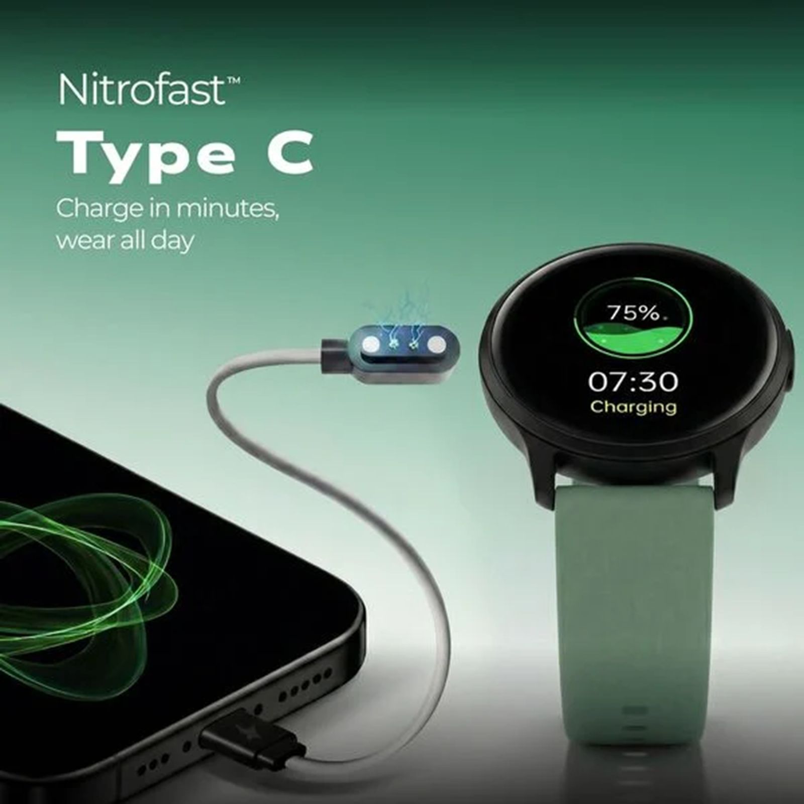 Fastrack Jupiter R3 Smartwatch with Bluetooth Calling (35mm TFT Display, IP68 Water Resistant, Green Strap) Fastrack Jupiter R3 Smartwatch with Bluetooth Calling (35mm TFT Display, IP68 Water Resistant, Green Strap)_3