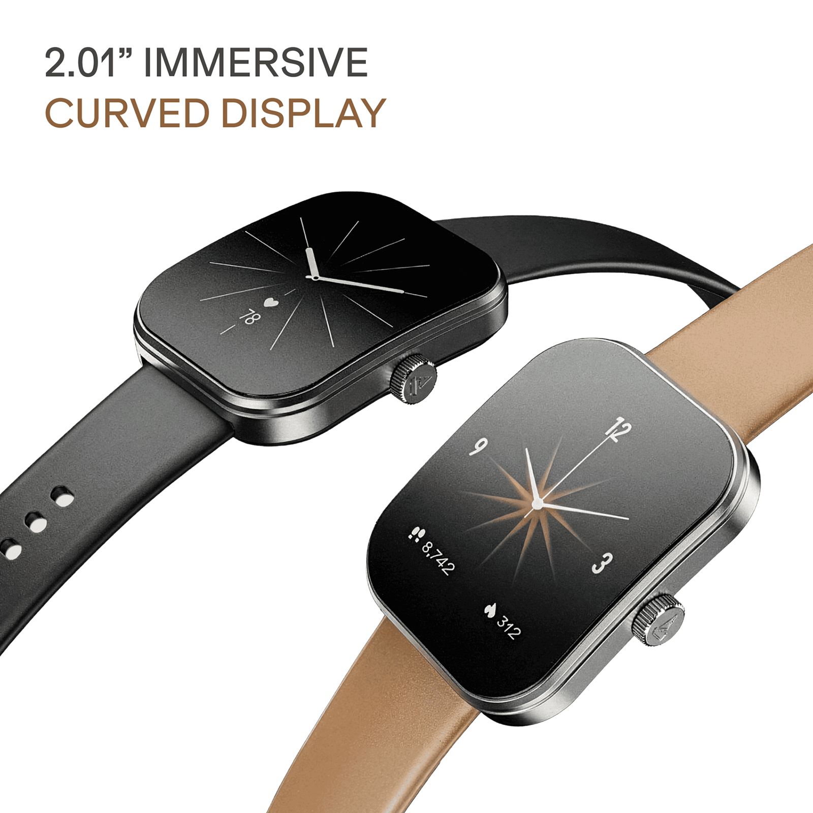boAt Wave Sigma 3 Curv Smartwatch with Bluetooth Calling (51mm HD Display, IP68 Water Resistance, Cyan Blue Strap)_3