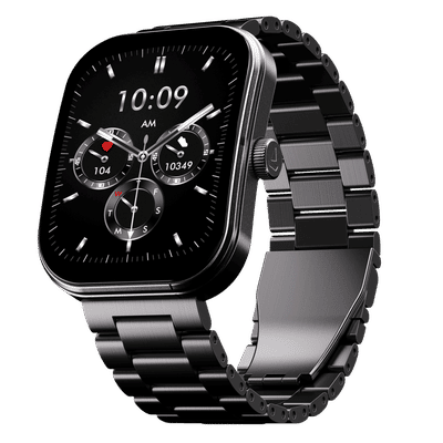 boAt Wave Sigma 3 Curv Smartwatch with Bluetooth Calling (51mm HD Display, IP68 Water Resistance, Steel Black Strap)