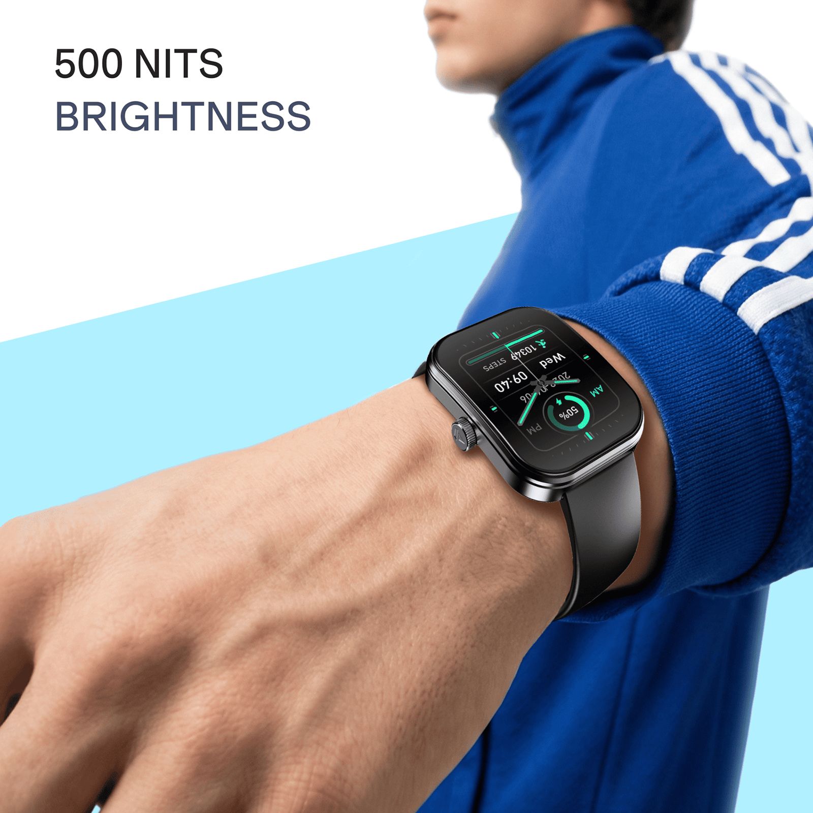 boAt Wave Sigma 3 Curv Smartwatch with Bluetooth Calling (51mm HD Display, IP68 Water Resistance, Steel Black Strap)_4