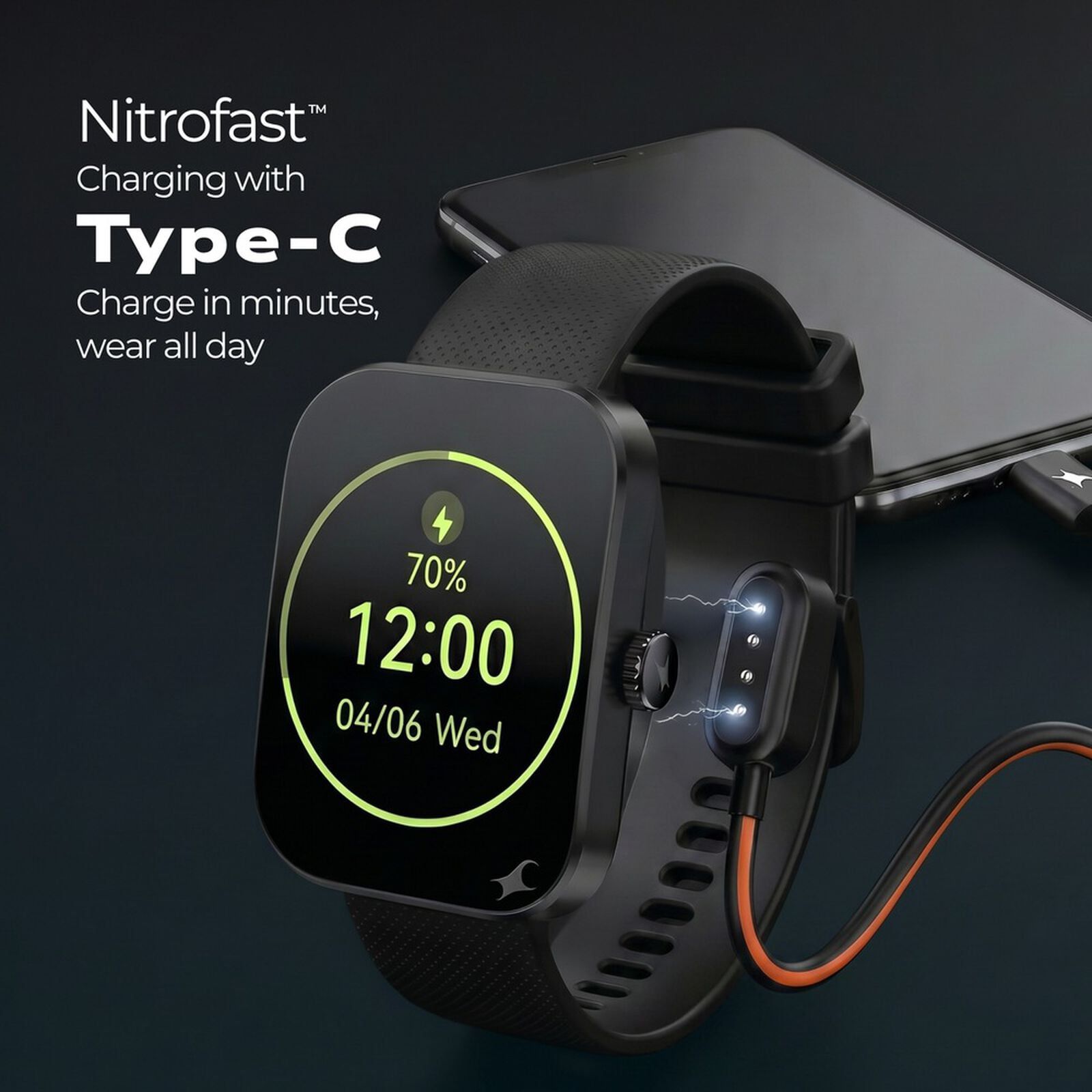 fastrack Revoltt FS3 Smartwatch with Bluetooth Calling (51mm TFT Display, IP68 Water Resistant, Dark Blue Strap) fastrack Revoltt FS3 Smartwatch with Bluetooth Calling (51mm TFT Display, IP68 Water Resistant, Dark Blue Strap)_5