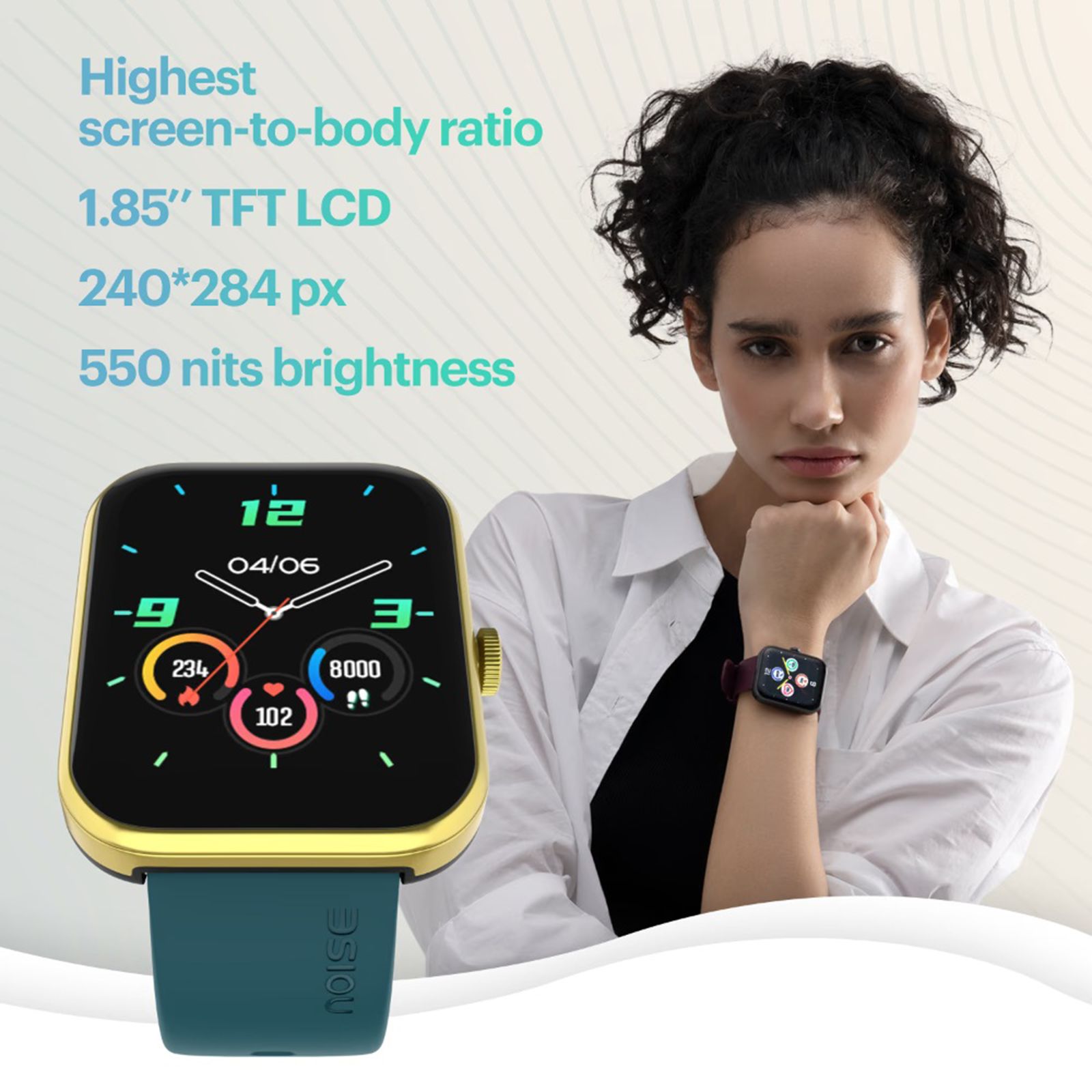 Noise ColorFit Elevate Smartwatch with Bluetooth Calling (46.99mm TFT LCD Display, IP68 Water & Dust Resistance, Jet Black Strap) Noise ColorFit Elevate Smartwatch with Bluetooth Calling (46.99mm TFT LCD Display, IP68 Water & Dust Resistance, Jet Black Strap)_8