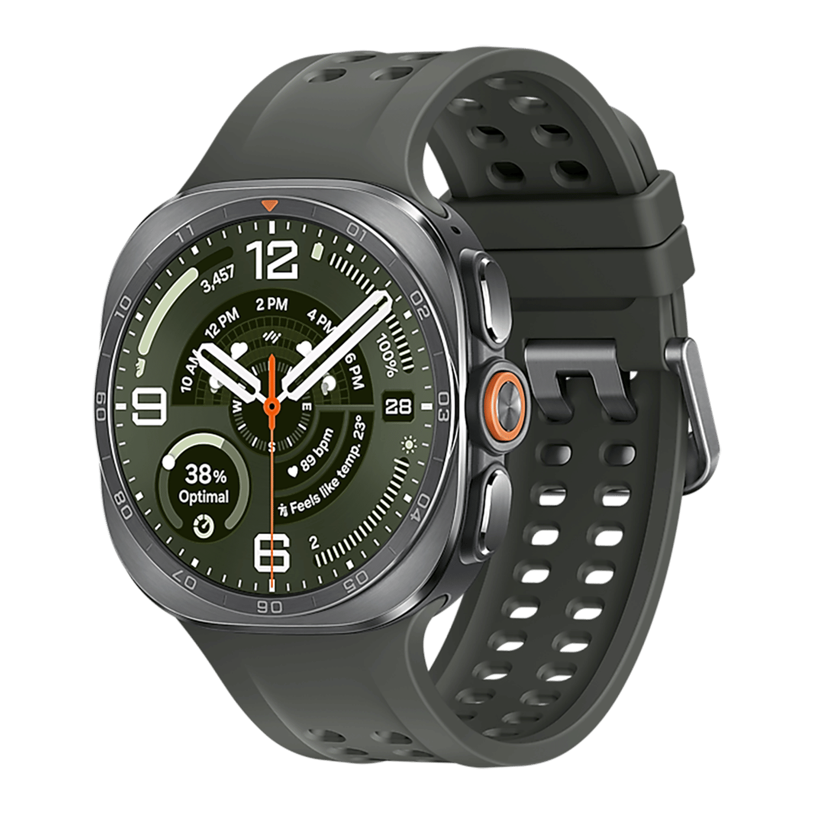SAMSUNG Galaxy Watch Ultra2 Wi-Fi+4G SIM Wear OS Smartwatch (38.5mm Super AMOLED Display, Snapdragon Wear Elite Processor, Dual Frequency GPS, Olive Marine Strap) SAMSUNG Galaxy Watch Ultra2 Wi-Fi+4G SIM Wear OS Smartwatch (38.5mm Super AMOLED Display, Snapdragon Wear Elite Processor, Dual Frequency GPS, Olive Marine Strap)_3