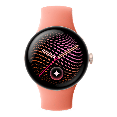 Google Pixel Watch 5 Wi-Fi+Bluetooth Wear OS Smartwatch (41mm AMOLED LTPO Display, Qualcomm Snapdragon W5 Gen 2 Cortex-M55, Gemini Intelligence, Canyon Active Band)