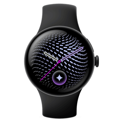 Google Pixel Watch 5 Wi-Fi+Bluetooth Wear OS Smartwatch (45mm AMOLED LTPO Display, Qualcomm Snapdragon W5 Gen 2 Cortex-M55, Gemini Intelligence, Obsidian Active Band)
