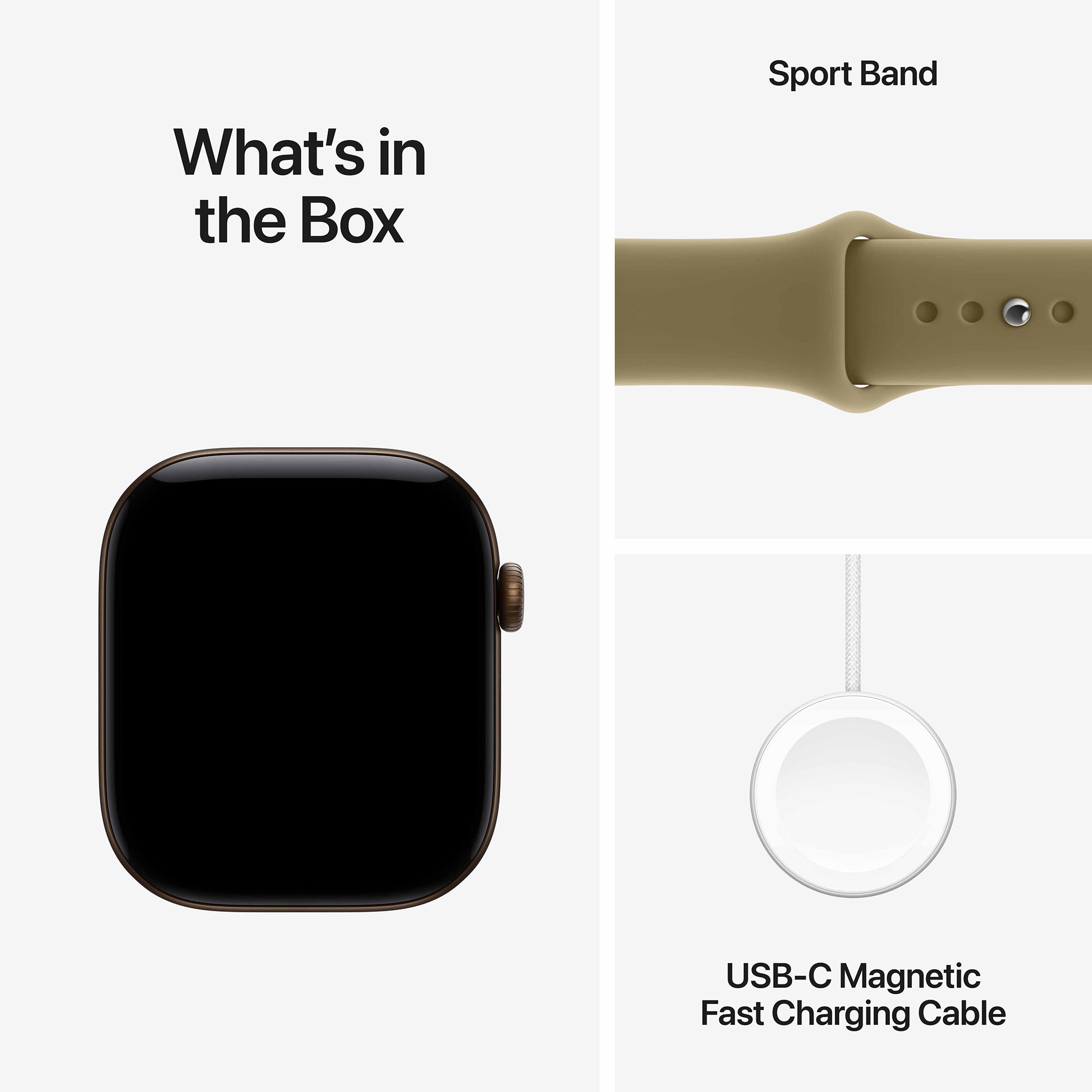 Apple Watch Series 12 GPS with Olive Sport Band - S/M (46mm Retina LTPO3 OLED Display, Dark Bronze Aluminium Case)_8
