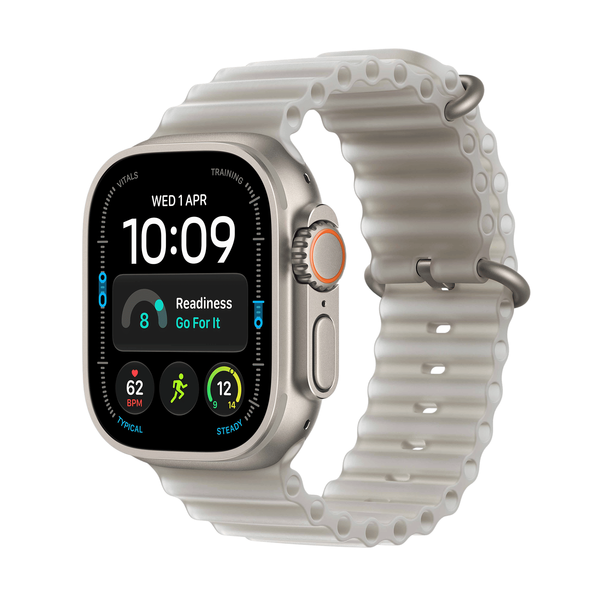 Apple Watch Ultra 4 GPS+Cellular with Translucent Grey Ocean Band (49mm Retina LTPO3 OLED Display, Natural Titanium Case)_1