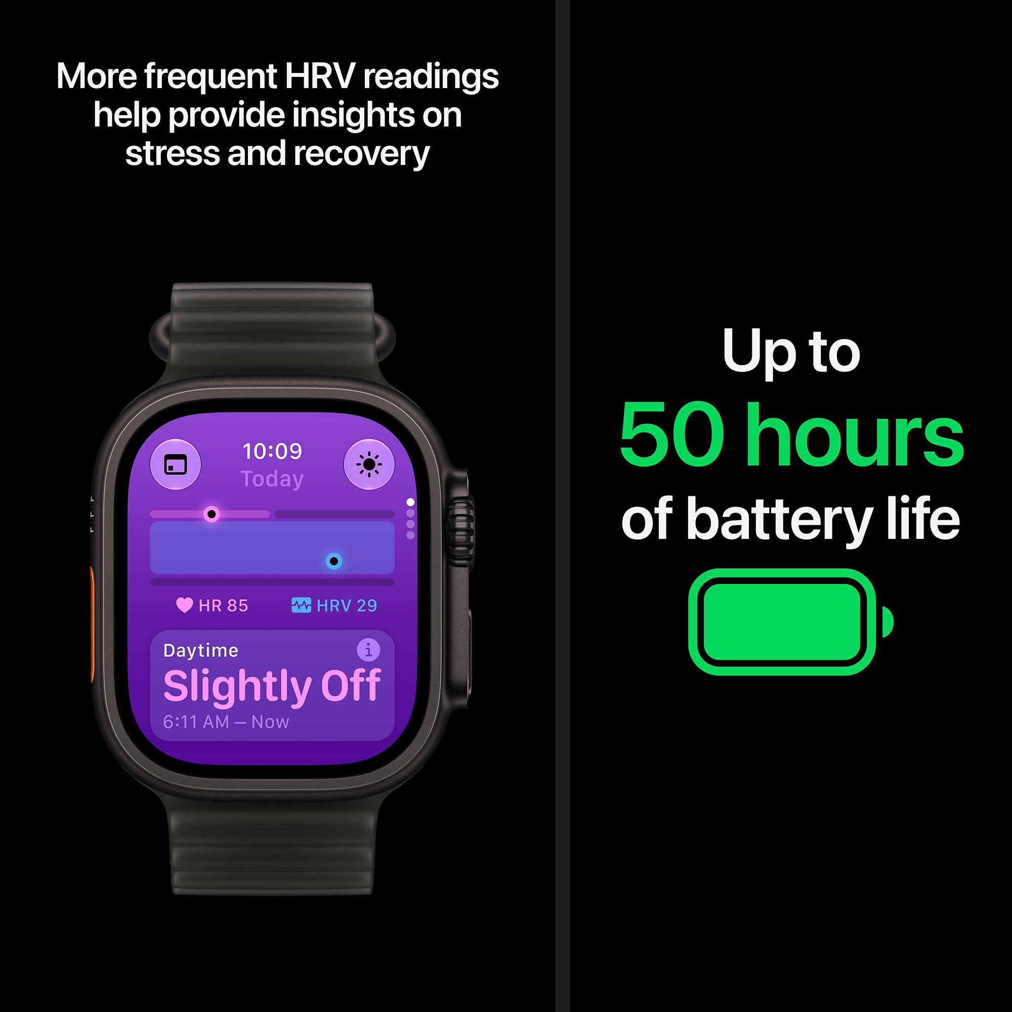 Apple Watch Ultra 4 GPS+Cellular with Translucent Grey Ocean Band (49mm Retina LTPO3 OLED Display, Natural Titanium Case)_5