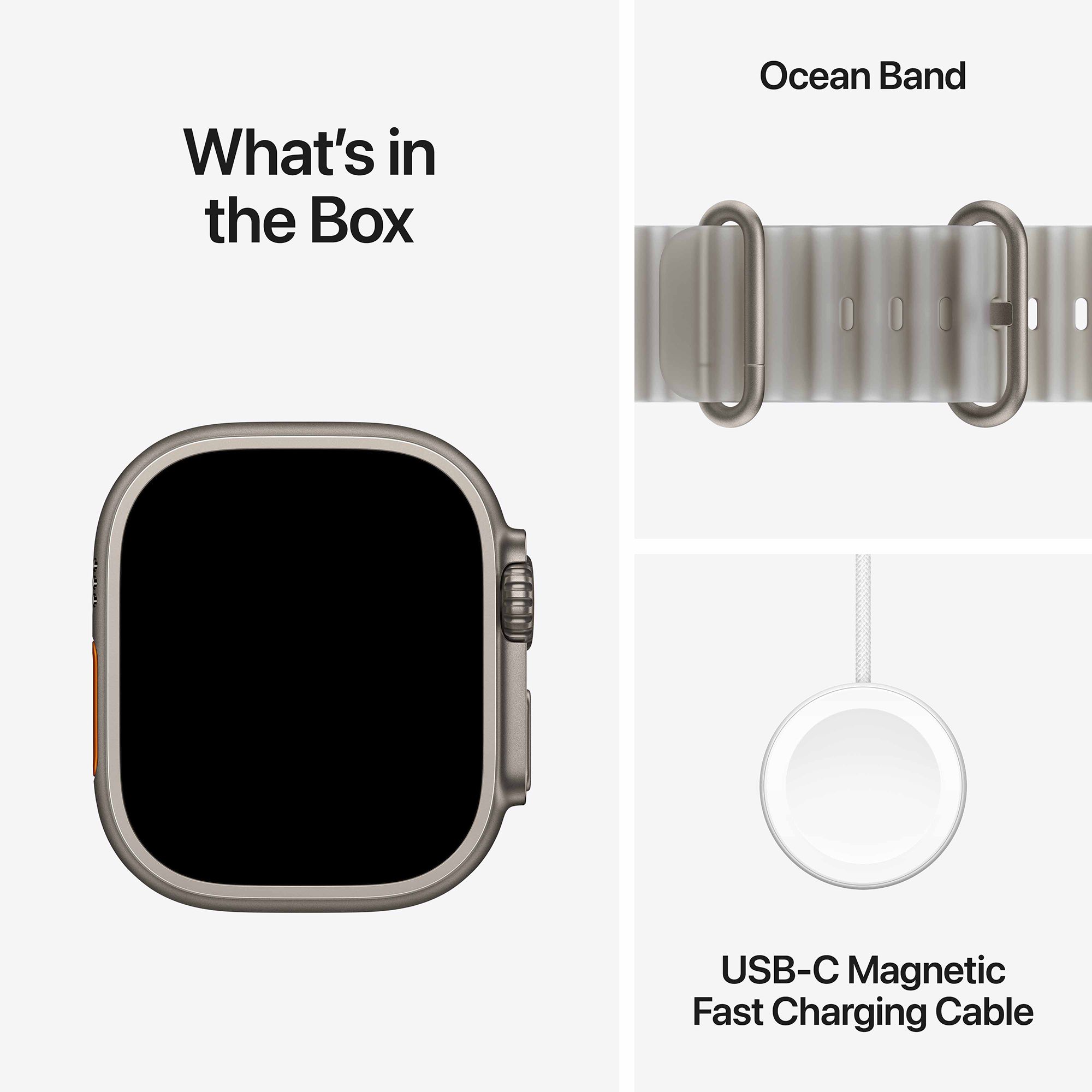 Apple Watch Ultra 4 GPS+Cellular with Translucent Grey Ocean Band (49mm Retina LTPO3 OLED Display, Natural Titanium Case)_8