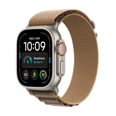 Apple Watch Ultra 4 GPS+Cellular with Desert Alpine Loop - S (49mm Retina LTPO3 OLED Display, Natural Titanium Case)