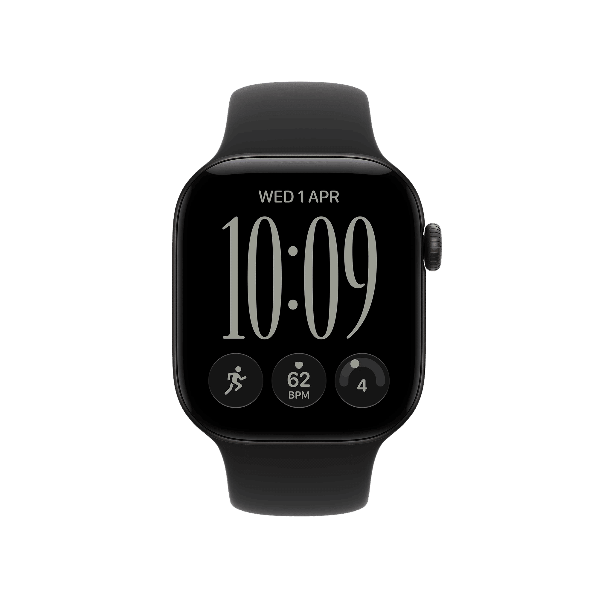 Apple Watch Series 12 GPS+Cellular with Black Sport Band - S/M (42mm Retina LTPO3 OLED Display, Black Aluminium Case)_2