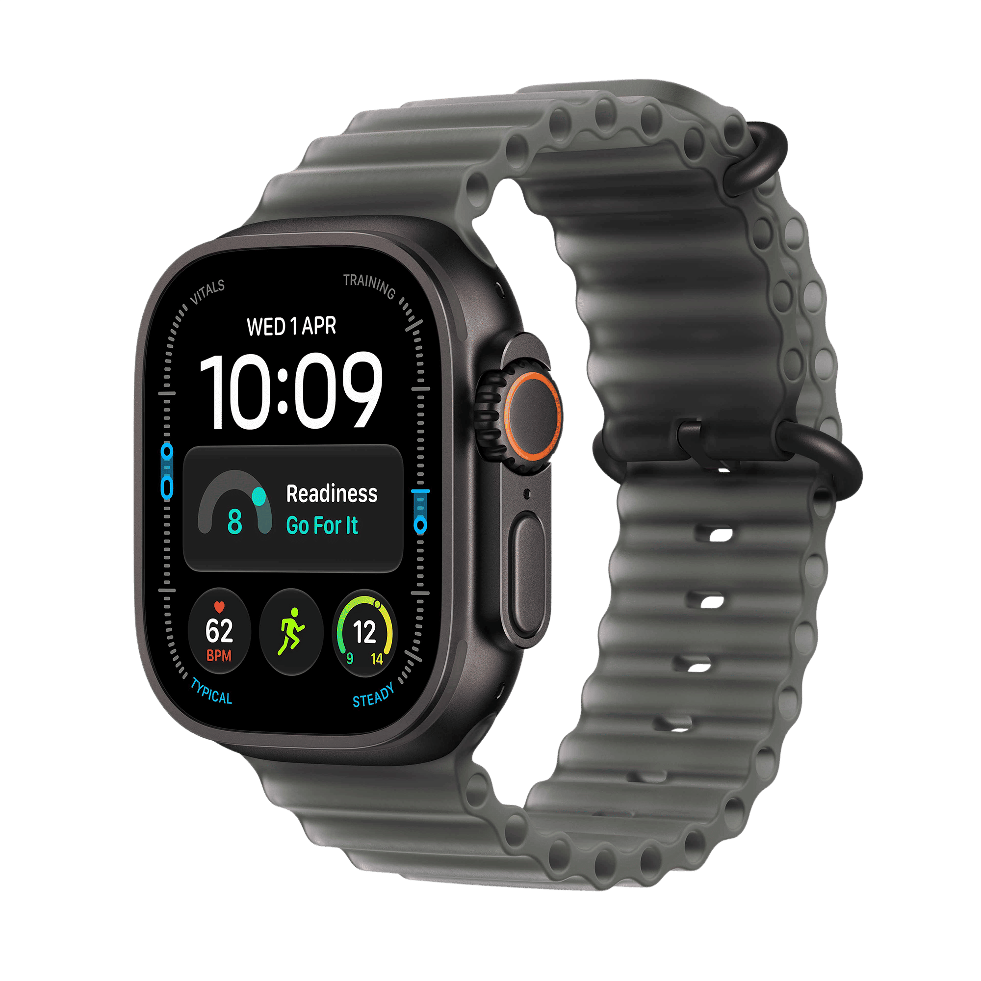 Apple Watch Ultra 4 GPS+Cellular with Translucent Black Ocean Band (49mm Retina LTPO3 OLED Display, Black Titanium Case) Apple Watch Ultra 4 GPS+Cellular with Translucent Black Ocean Band (49mm Retina LTPO3 OLED Display, Black Titanium Case)_1