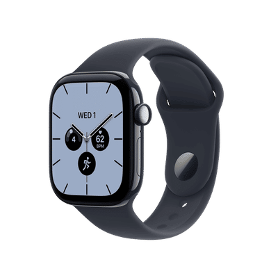 Apple Watch Series 12 GPS+Cellular with Navy Blue Sport Band - S/M (42mm Retina LTPO3 OLED Display, Night Blue Ceramic Case)