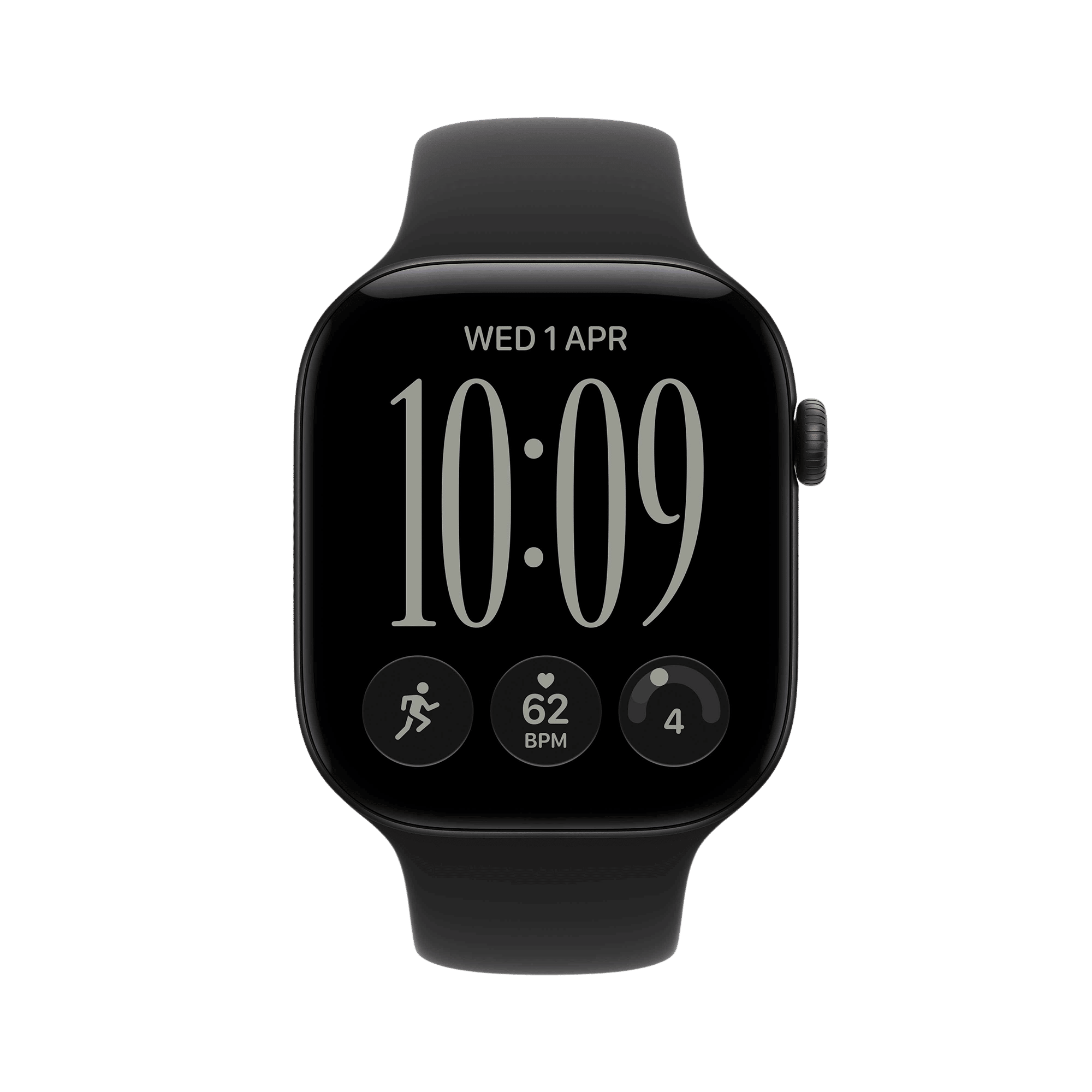 Apple Watch Series 12 GPS with Black Sport Band - M/L (46mm Retina LTPO3 OLED Display, Black Aluminium Case) Apple Watch Series 12 GPS with Black Sport Band - M/L (46mm Retina LTPO3 OLED Display, Black Aluminium Case)_2