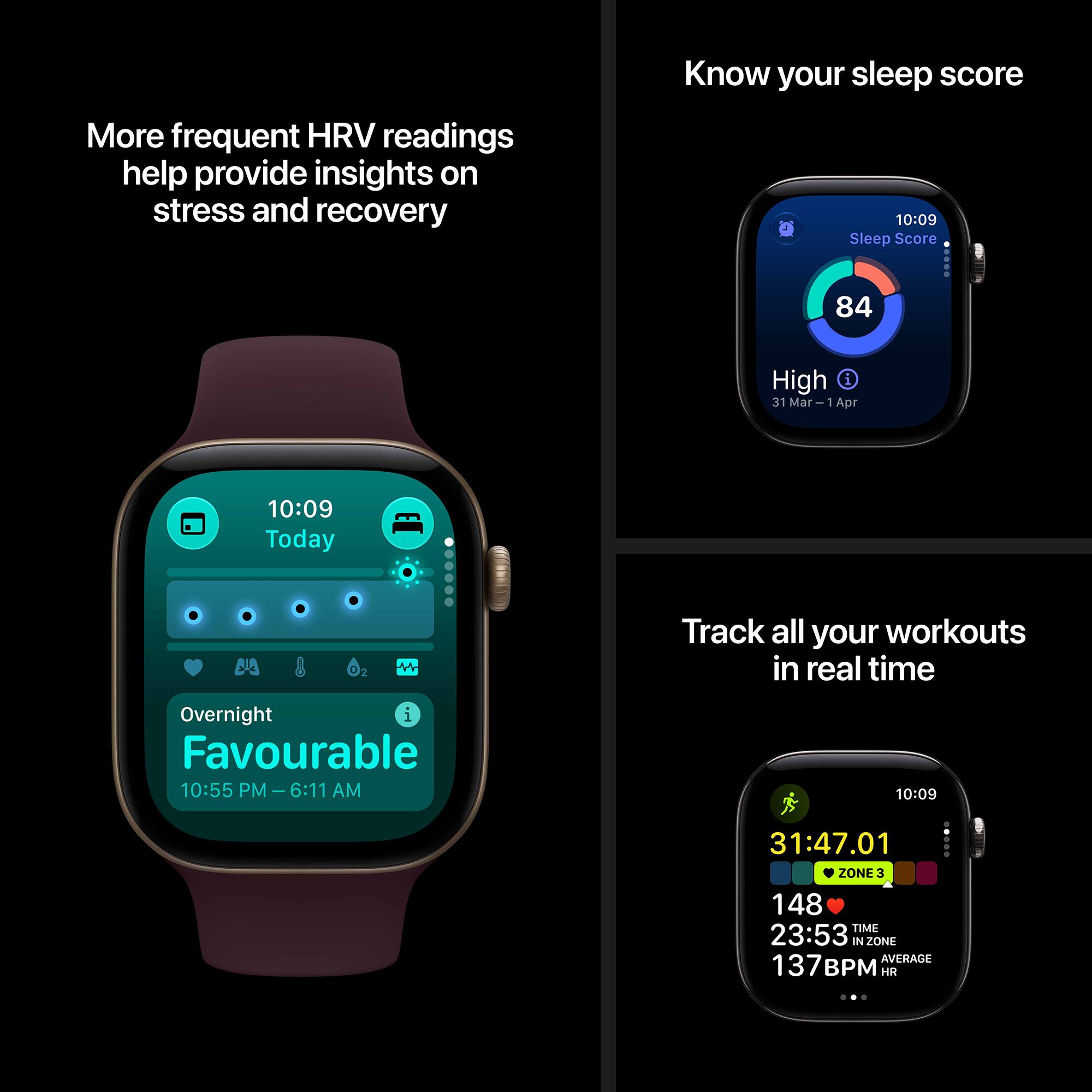 Apple Watch Series 12 GPS with Black Sport Band - M/L (46mm Retina LTPO3 OLED Display, Black Aluminium Case) Apple Watch Series 12 GPS with Black Sport Band - M/L (46mm Retina LTPO3 OLED Display, Black Aluminium Case)_5