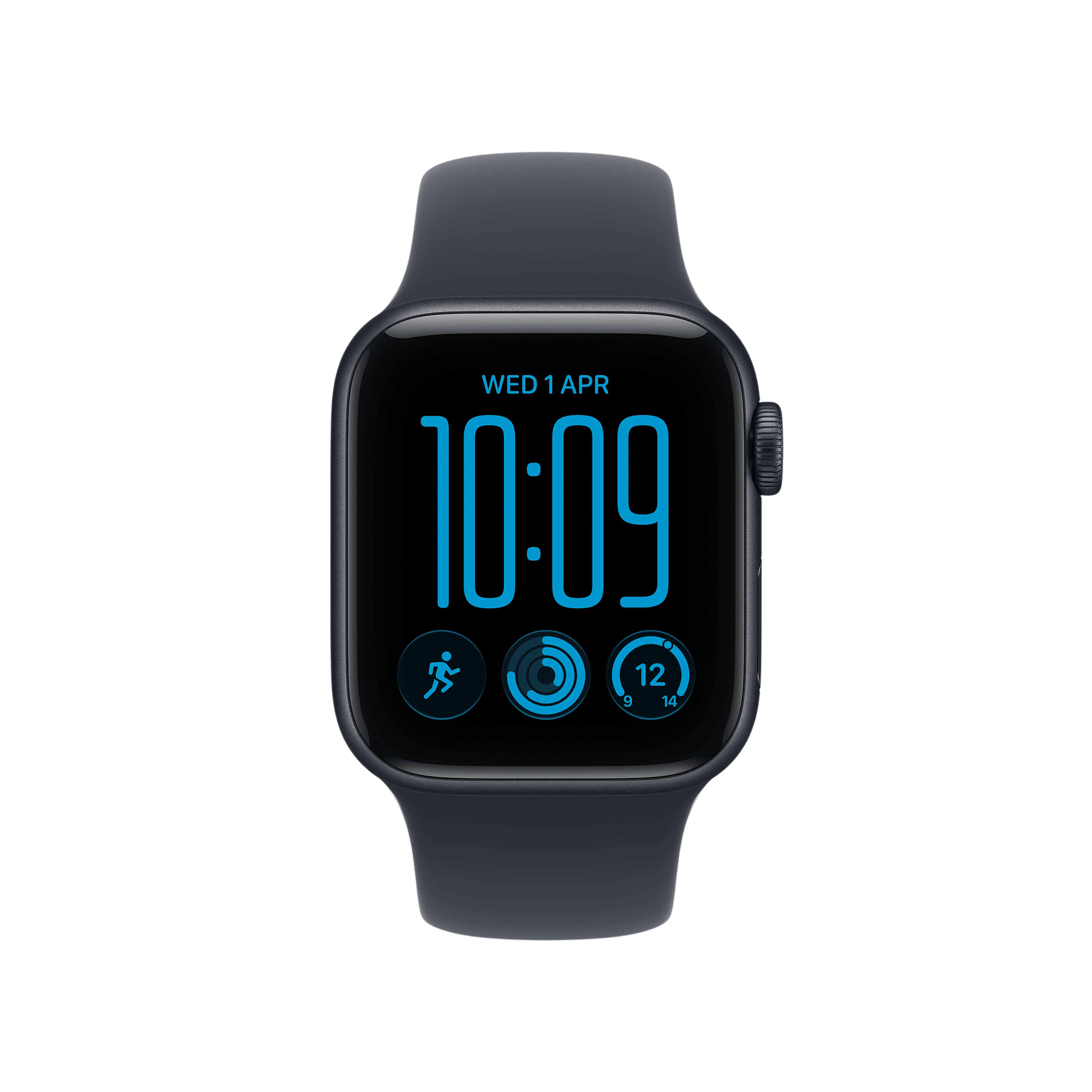 Apple Watch SE 3 GPS with Navy Blue Sport Band - S/M (40mm Retina LTPO OLED Display, Midnight Aluminium Case)_2