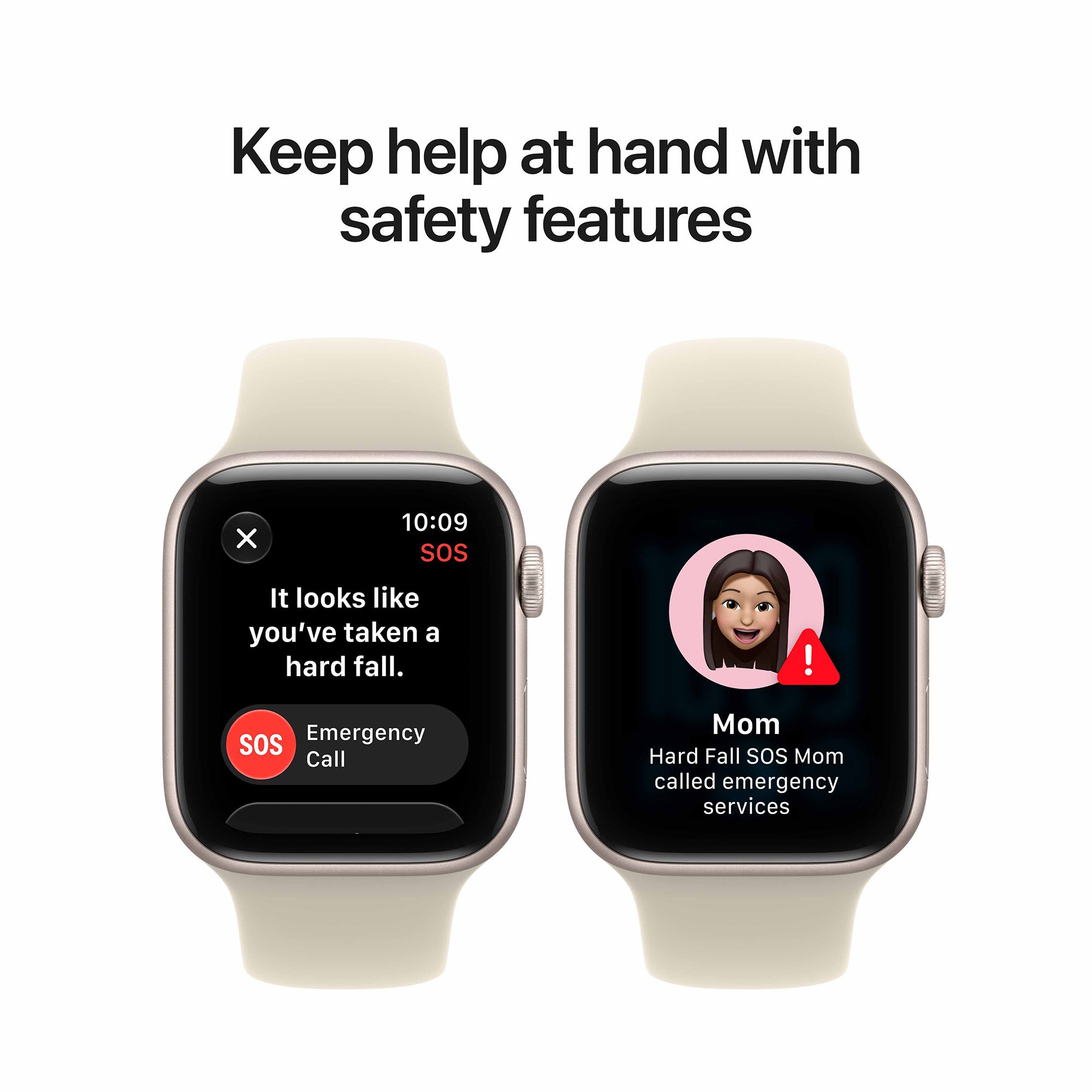 Apple Watch SE 3 GPS with Sand Sport Band - M/L (44mm Retina LTPO OLED Display, Starlight Aluminium Case)_7