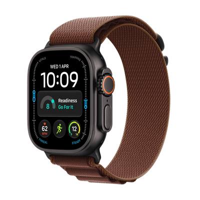 Apple Watch Ultra 4 GPS+Cellular with Burgundy Alpine Loop - M (49mm Retina LTPO3 OLED Display, Black Titanium Case)