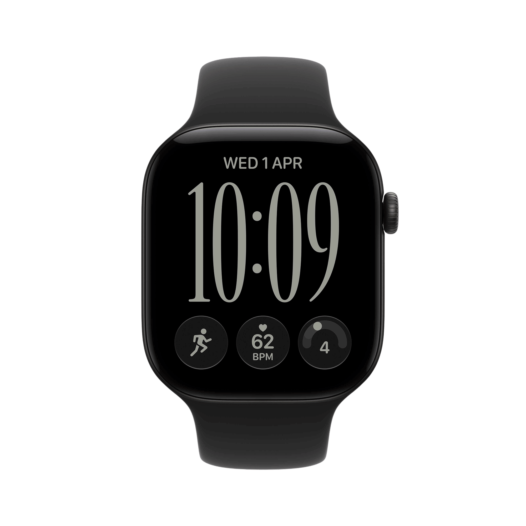 Apple Watch Series 12 GPS+Cellular with Black Sport Band - M/L (46mm Retina LTPO3 OLED Display, Black Aluminium Case)_2