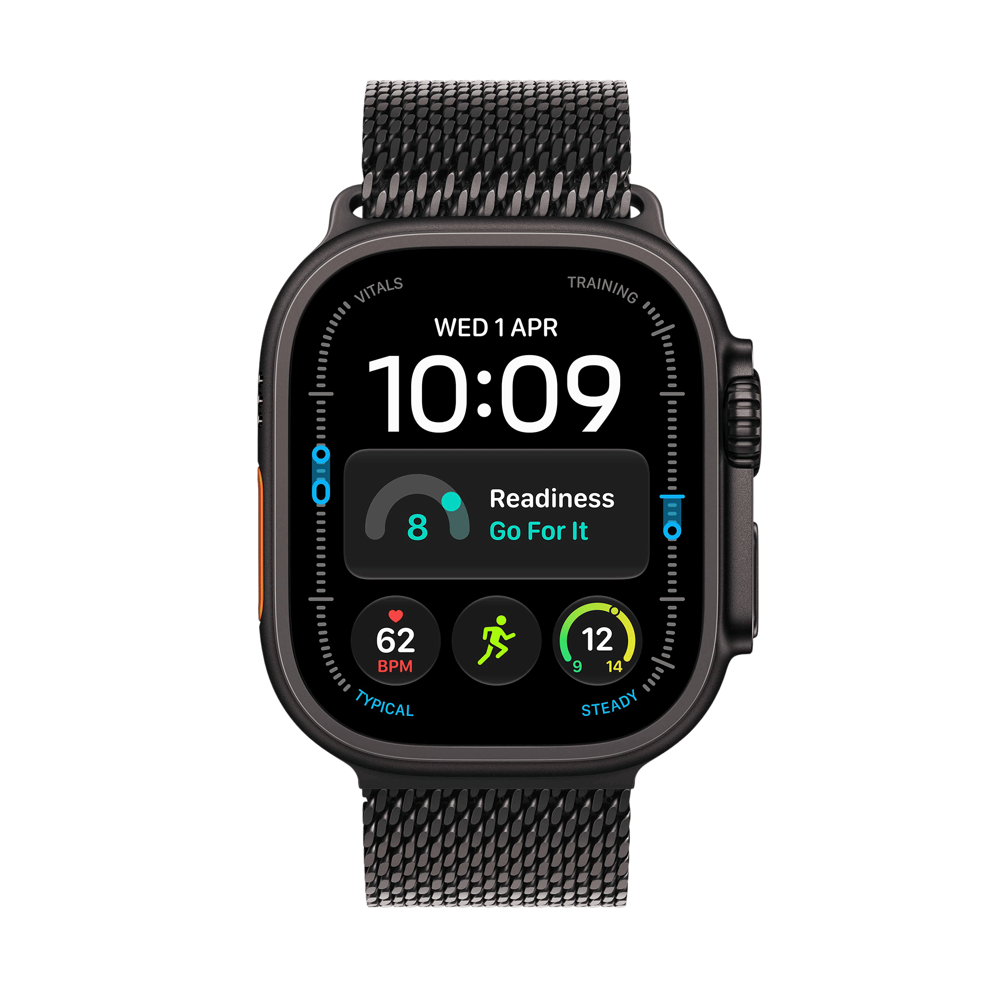 Apple Watch Ultra 4 GPS+Cellular with Black Titanium Milanese Loop - M (49mm Retina LTPO3 OLED Display, Black Titanium Case) Apple Watch Ultra 4 GPS+Cellular with Black Titanium Milanese Loop - M (49mm Retina LTPO3 OLED Display, Black Titanium Case)_2