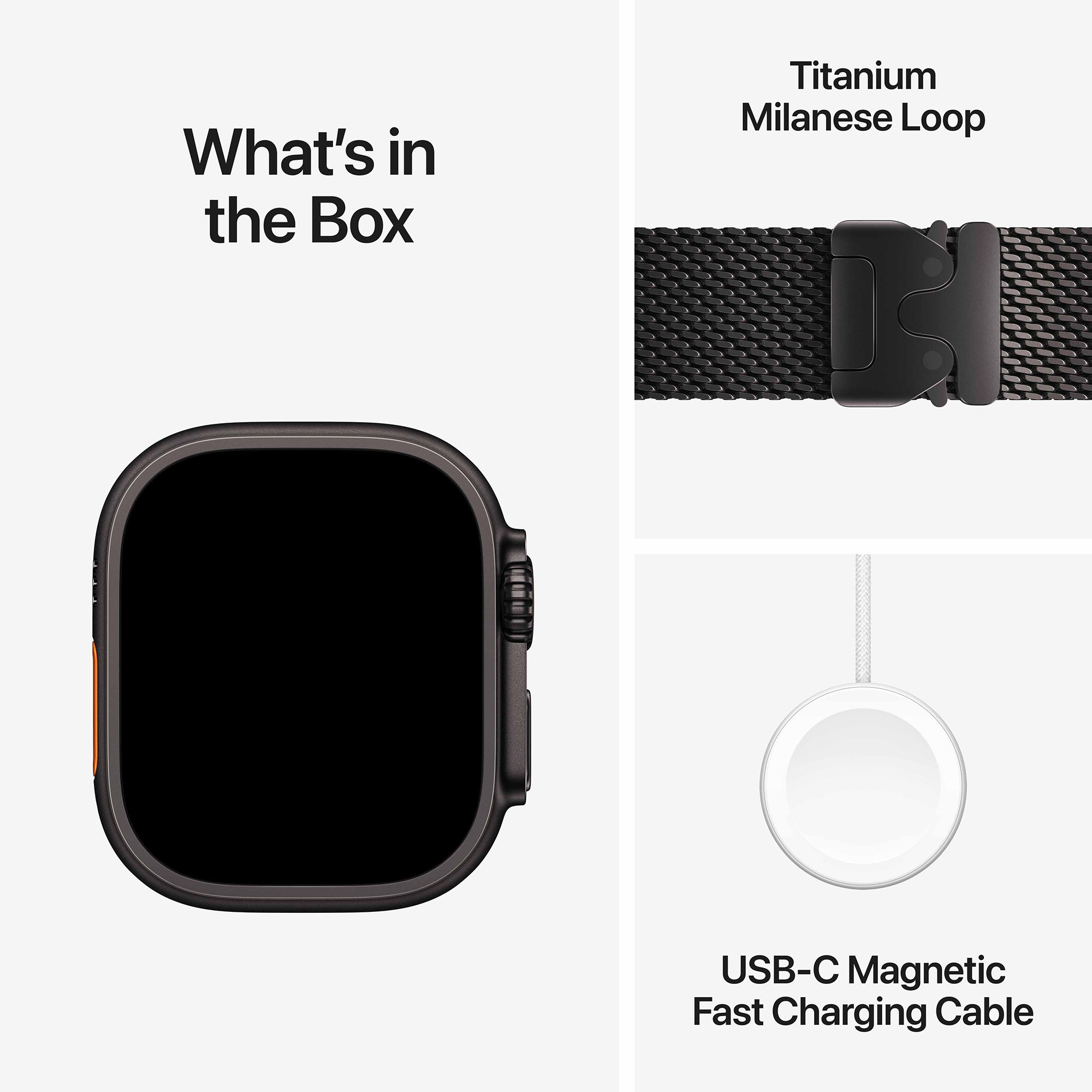 Apple Watch Ultra 4 GPS+Cellular with Black Titanium Milanese Loop - M (49mm Retina LTPO3 OLED Display, Black Titanium Case) Apple Watch Ultra 4 GPS+Cellular with Black Titanium Milanese Loop - M (49mm Retina LTPO3 OLED Display, Black Titanium Case)_8