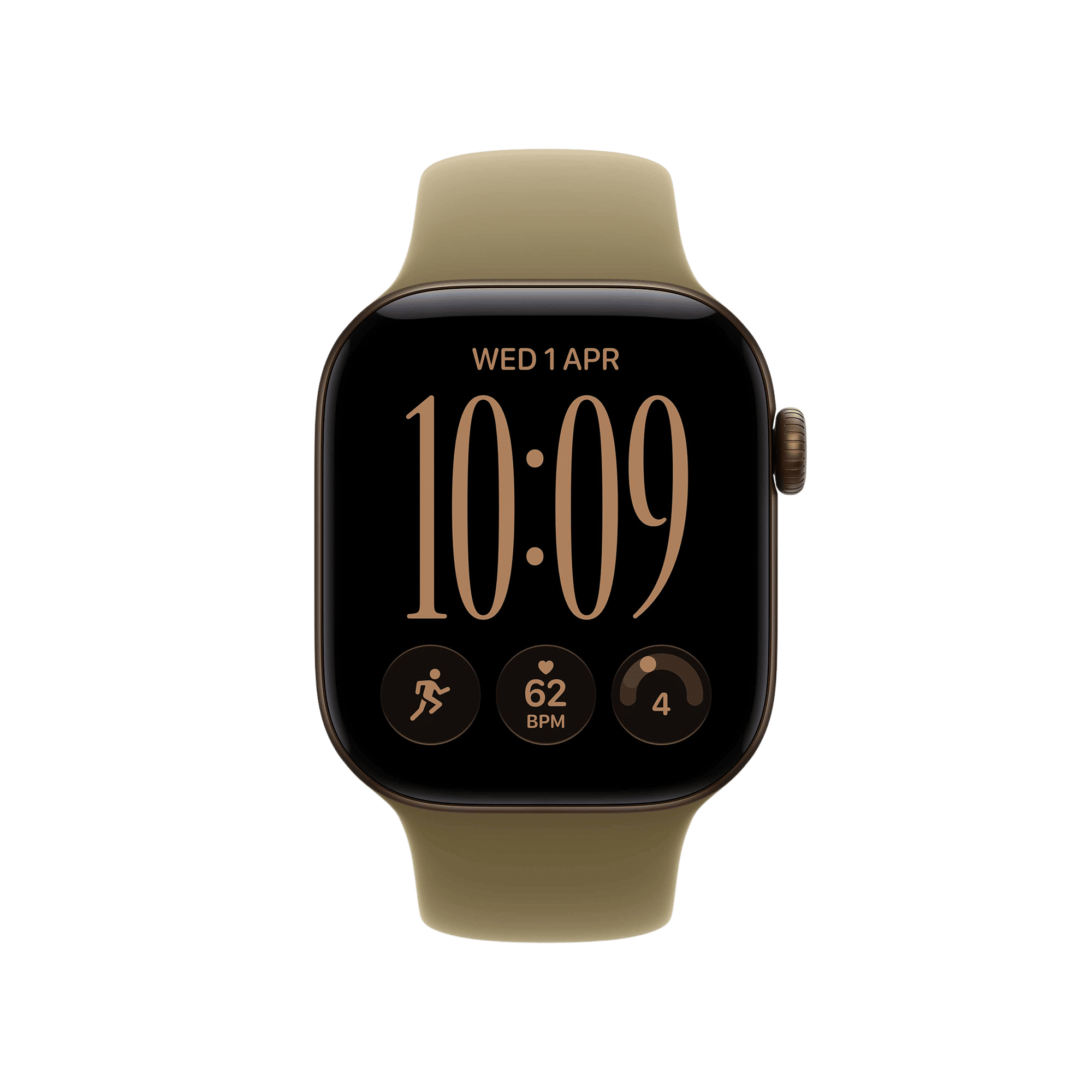 Apple Watch Series 12 GPS with Olive Sport Band - S/M (42mm Retina LTPO3 OLED Display, Dark Bronze Aluminium Case) Apple Watch Series 12 GPS with Olive Sport Band - S/M (42mm Retina LTPO3 OLED Display, Dark Bronze Aluminium Case)_2