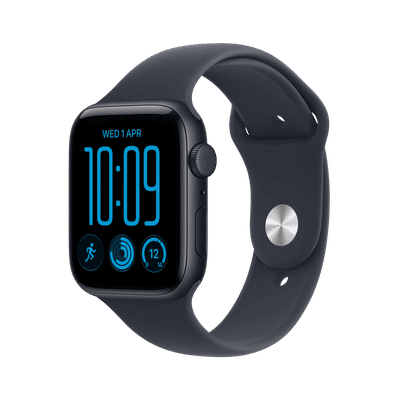 Apple Watch SE 3 GPS with Navy Blue Sport Band - S/M (44mm Retina LTPO OLED Display, Midnight Aluminium Case)