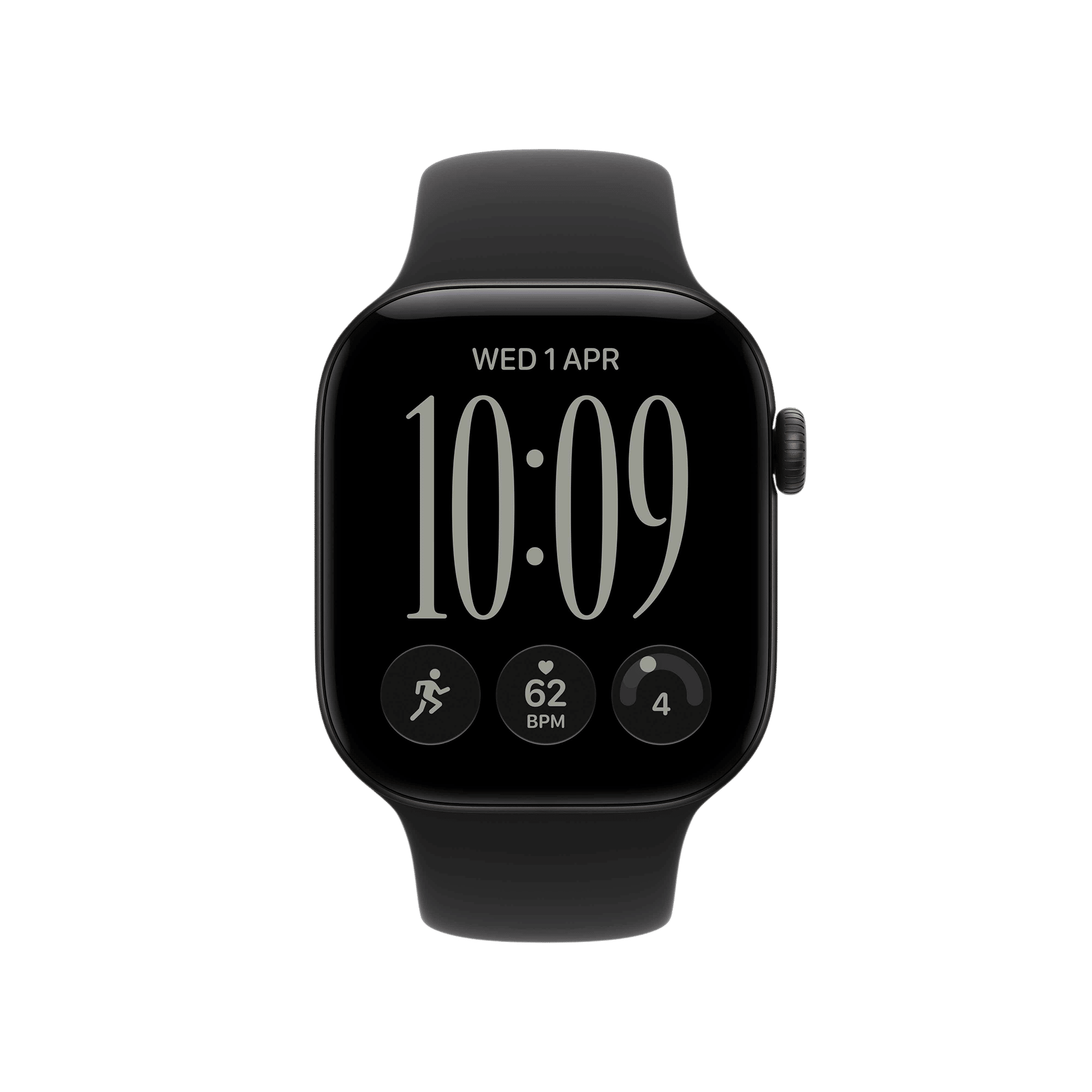 Apple Watch Series 12 GPS with Black Sport Band - M/L (42mm Retina LTPO3 OLED Display, Black Aluminium Case) Apple Watch Series 12 GPS with Black Sport Band - M/L (42mm Retina LTPO3 OLED Display, Black Aluminium Case)_2