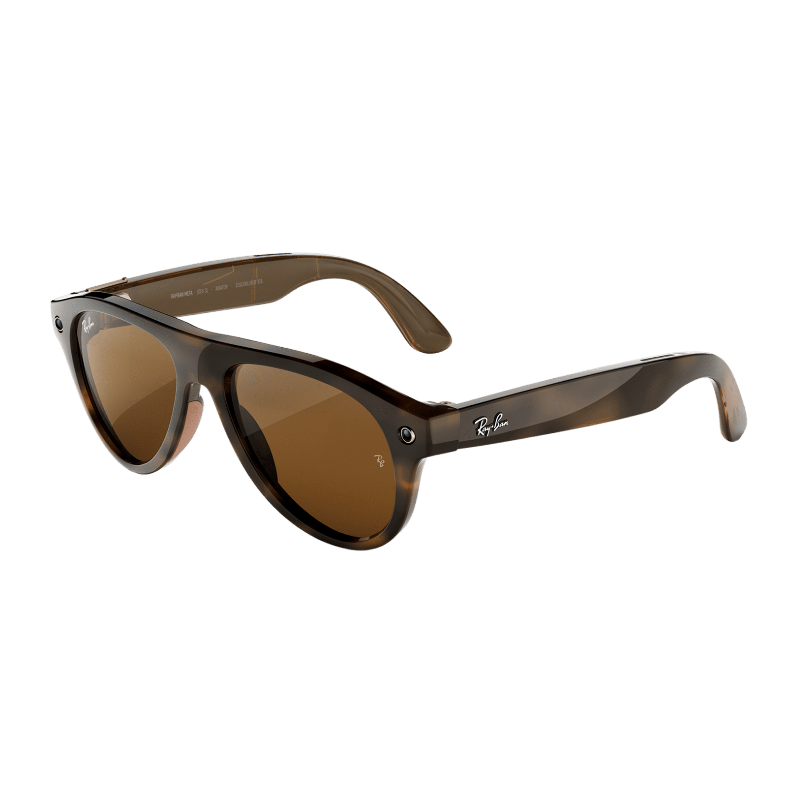Ray-Ban Meta Aviator (Gen 3) AI Glasses (12MP Camera, 9Hrs Playtime, Meta AI, Open Ear Speaker, Real-time Translation, 3K Ultra HD Video Recording, Brown Lenses, Medium, Havana) Ray-Ban Meta Aviator (Gen 3) AI Glasses (12MP Camera, 9Hrs Playtime, Meta AI, Open Ear Speaker, Real-time Translation, 3K Ultra HD Video Recording, Brown Lenses, Medium, Havana)_1