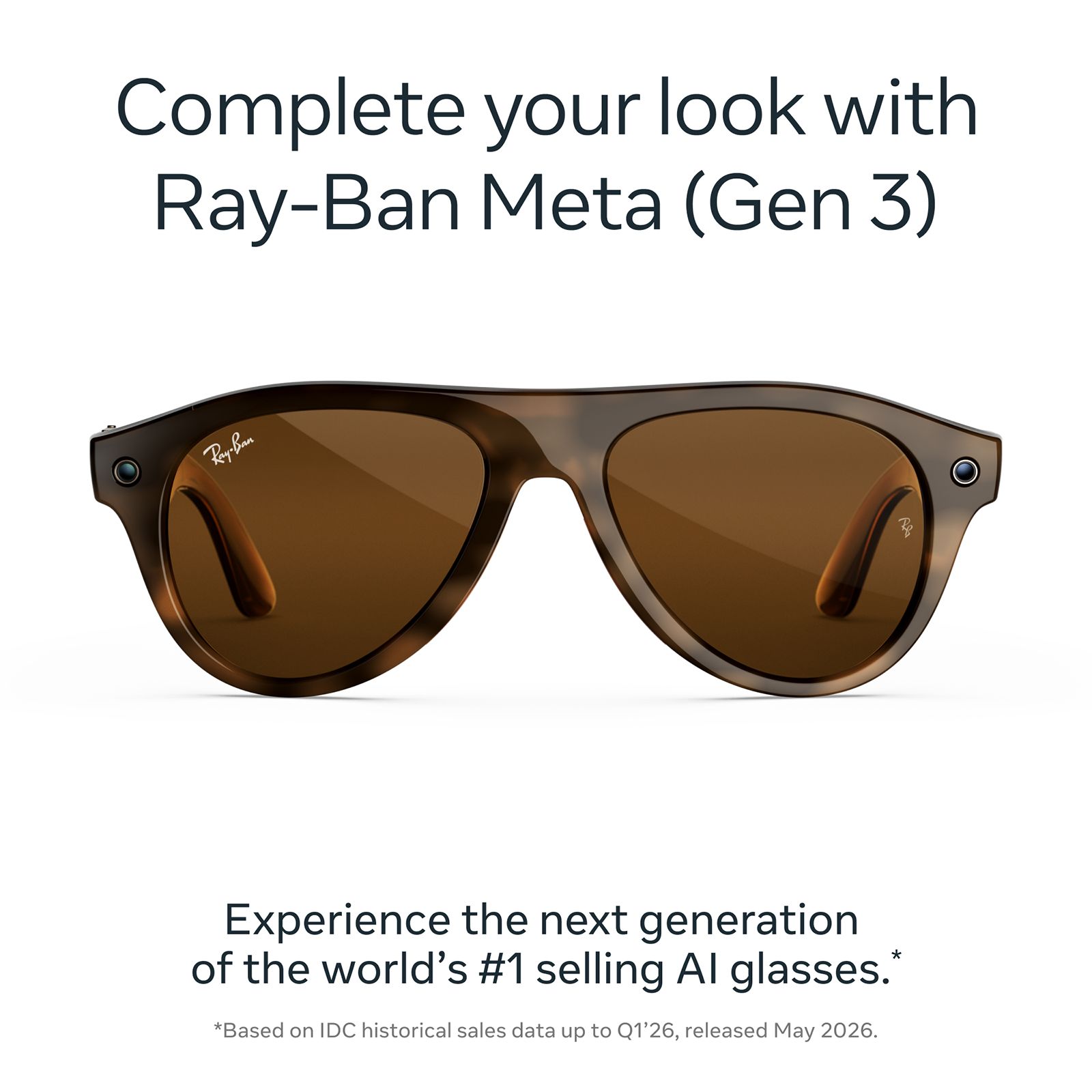 Ray-Ban Meta Aviator (Gen 3) AI Glasses (12MP Camera, 9Hrs Playtime, Meta AI, Open Ear Speaker, Real-time Translation, 3K Ultra HD Video Recording, Brown Lenses, Medium, Havana) Ray-Ban Meta Aviator (Gen 3) AI Glasses (12MP Camera, 9Hrs Playtime, Meta AI, Open Ear Speaker, Real-time Translation, 3K Ultra HD Video Recording, Brown Lenses, Medium, Havana)_2