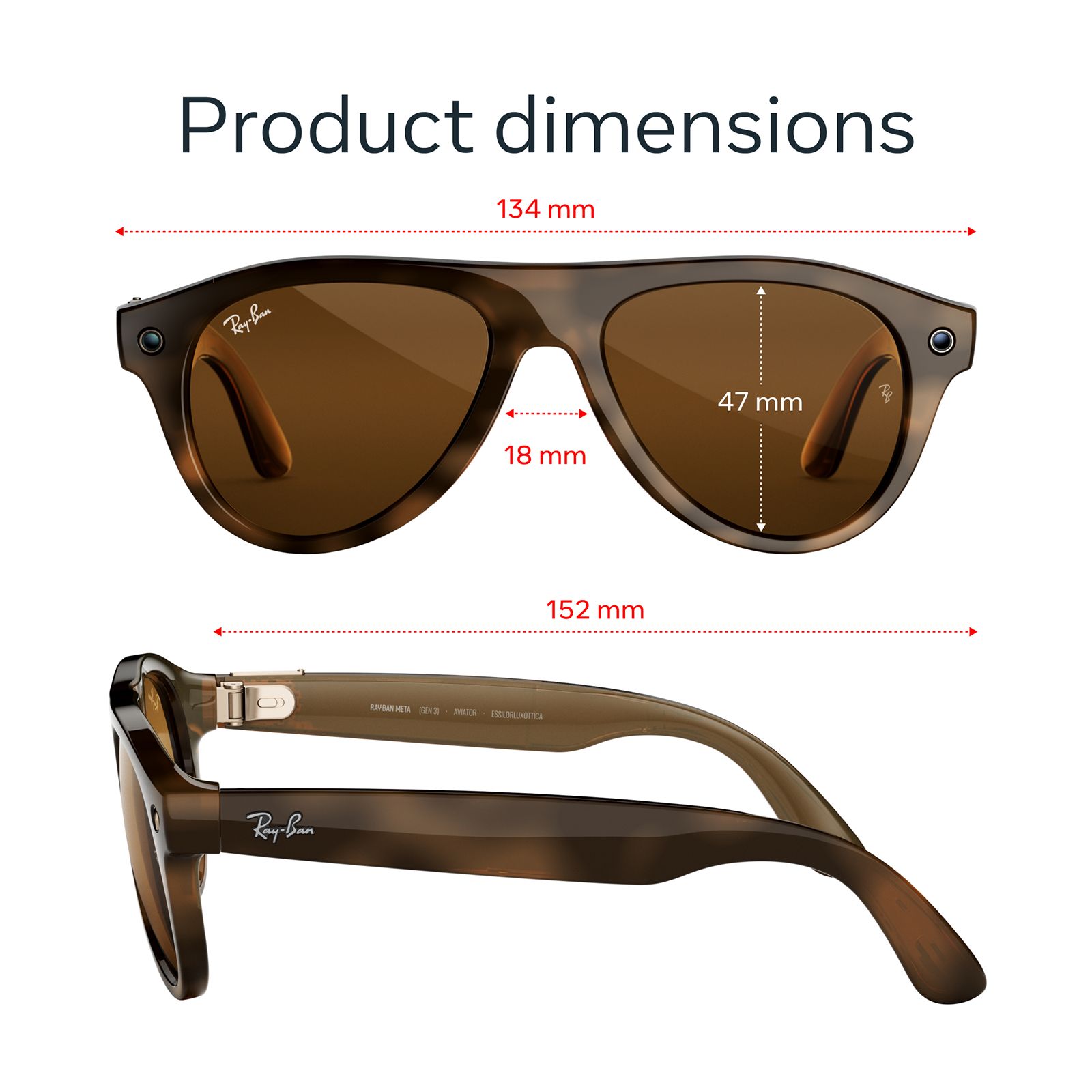 Ray-Ban Meta Aviator (Gen 3) AI Glasses (12MP Camera, 9Hrs Playtime, Meta AI, Open Ear Speaker, Real-time Translation, 3K Ultra HD Video Recording, Brown Lenses, Medium, Havana) Ray-Ban Meta Aviator (Gen 3) AI Glasses (12MP Camera, 9Hrs Playtime, Meta AI, Open Ear Speaker, Real-time Translation, 3K Ultra HD Video Recording, Brown Lenses, Medium, Havana)_5