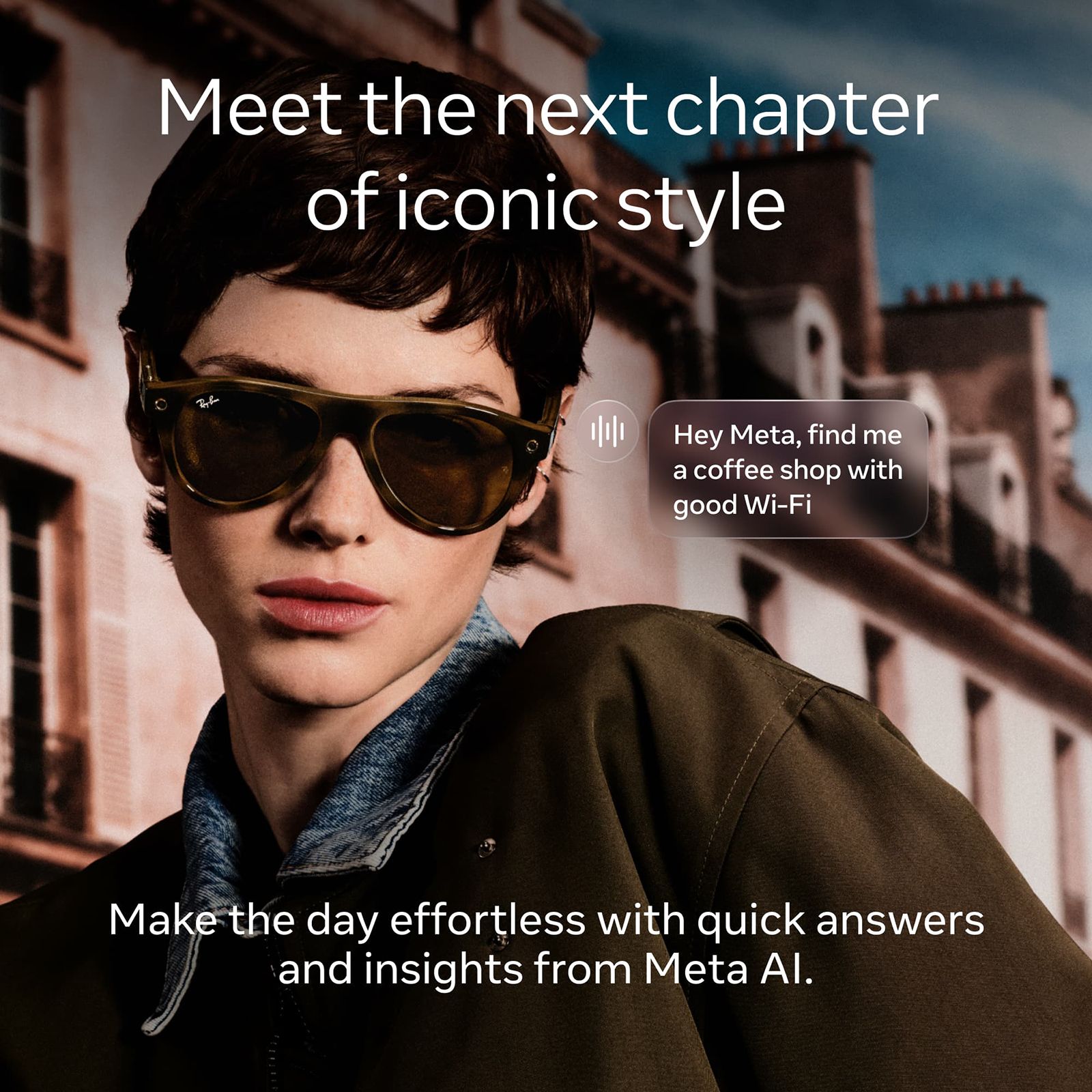 Ray-Ban Meta Wayfarer (Gen 3) AI Glasses (12MP Camera, 9Hrs Playtime, Meta AI, Open Ear Speaker, Real-time Translation, 3K Ultra HD Video Recording, Green Polarised Lenses, Medium, Shiny Black)_3