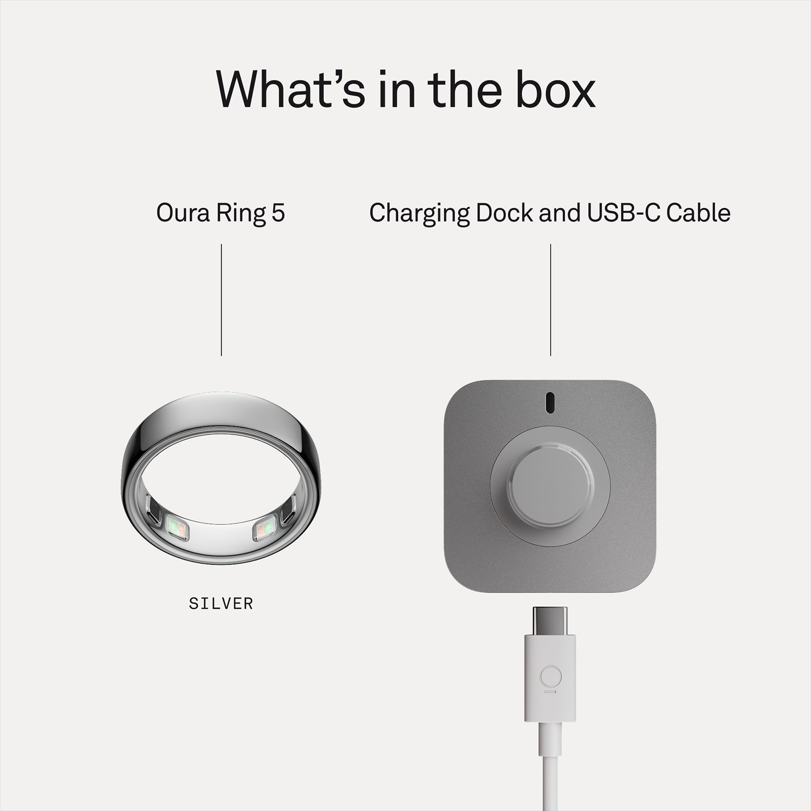 Oura Ring 5 Smart Ring with Health & Fitness Tracker (Size 8, Silver) Oura Ring 5 Smart Ring with Health & Fitness Tracker (Size 8, Silver)_8