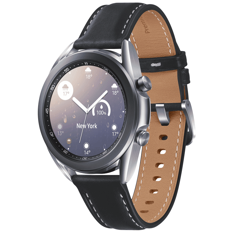 SAMSUNG Galaxy Watch3 GPS+Wi-Fi+Bluetooth Tizen OS Smartwatch (41mm Super AMOLED Display, Water Resistant, Black Strap)_3