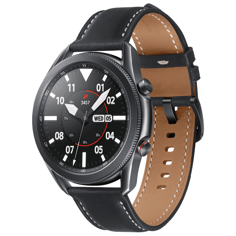 SAMSUNG Galaxy Watch3 GPS+Wi-Fi+4G SIM+Bluetooth Tizen OS Smartwatch (45mm Super AMOLED Display, Water Resistant, Black Strap)_2