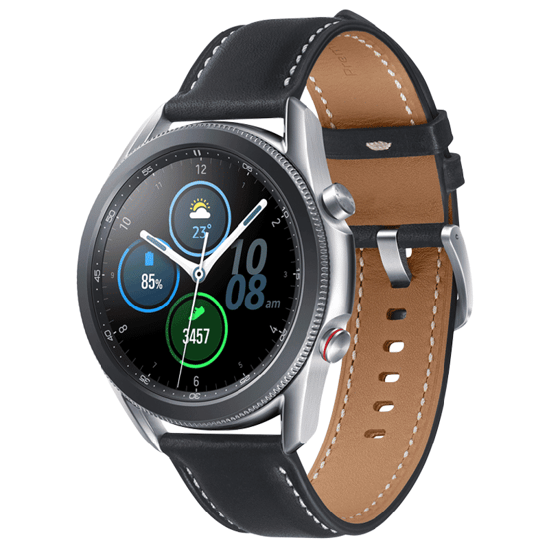 SAMSUNG Galaxy Watch3 GPS+Wi-Fi+4G SIM+Bluetooth Tizen OS Smartwatch (45mm Super AMOLED Display, Water Resistant, Black Strap)_3