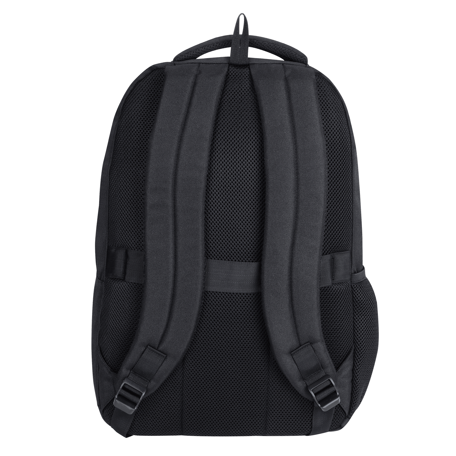 Croma AZ PU Leather Laptop Backpack for 14 Inch Laptop (16 L, Trolley Strap, Black)_4