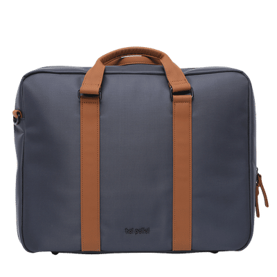 hoi polloi BEESLY Nylon, Polyester, PU Laptop
                      Messenger Bag for 16 Inch Laptop (13.23 L, Water
                      Resistant, Starry Night Blue & Tan)