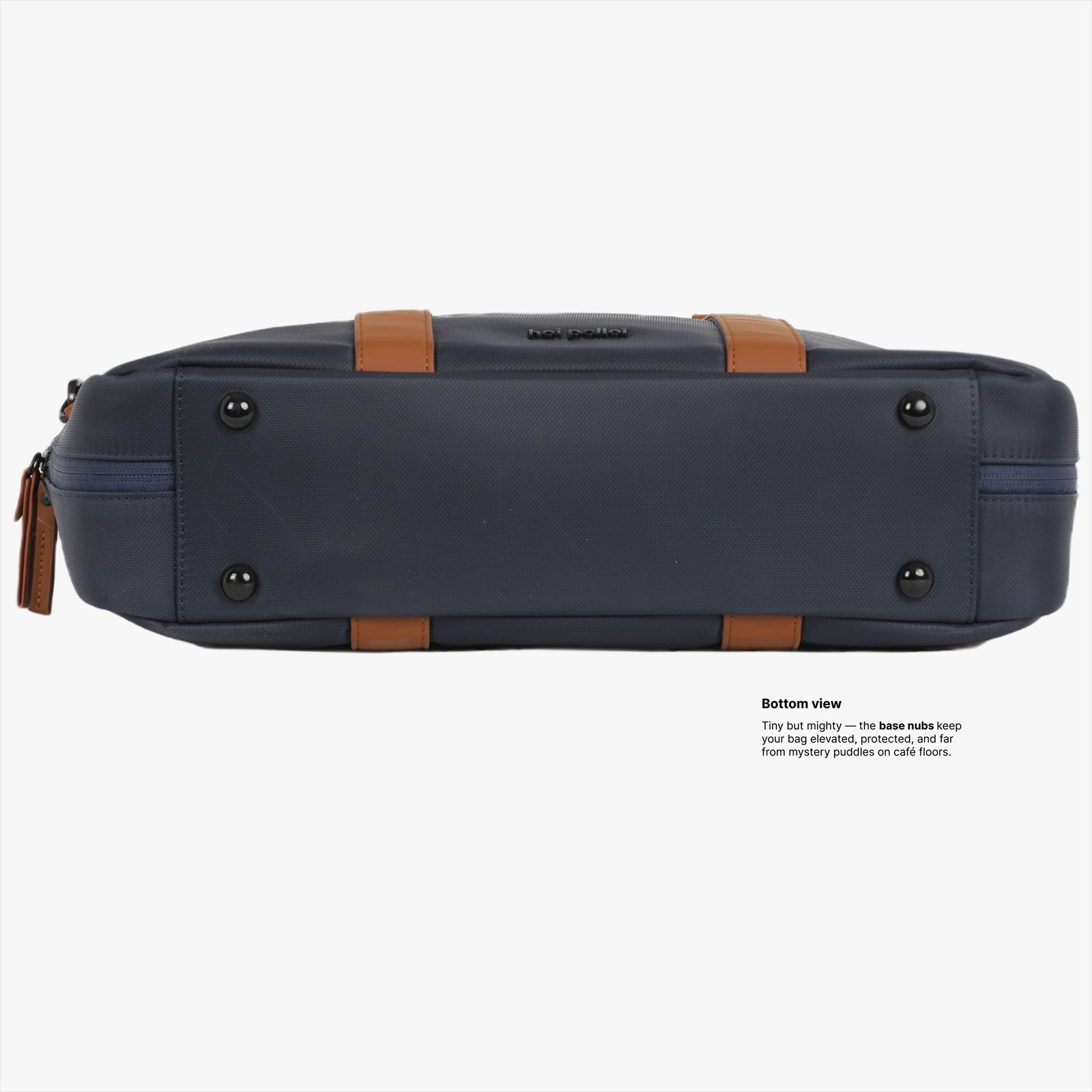 hoi polloi BEESLY Nylon, Polyester, PU Laptop Messenger Bag for 16 Inch Laptop (13.23 L, Water Resistant, Starry Night Blue & Tan) hoi polloi BEESLY Nylon, Polyester, PU Laptop Messenger Bag for 16 Inch Laptop (13.23 L, Water Resistant, Starry Night Blue & Tan)_5
