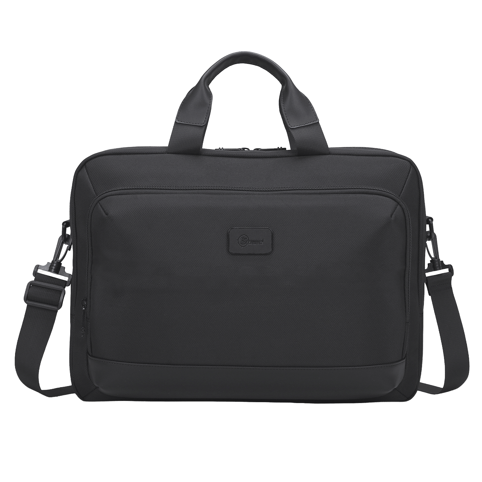 Sunmi Polyester Laptop Business Messenger Bag for 15.6 Inch Laptop (10 L, Front Zipper Pocket, Black) Sunmi Polyester Laptop Business Messenger Bag for 15.6 Inch Laptop (10 L, Front Zipper Pocket, Black)_1