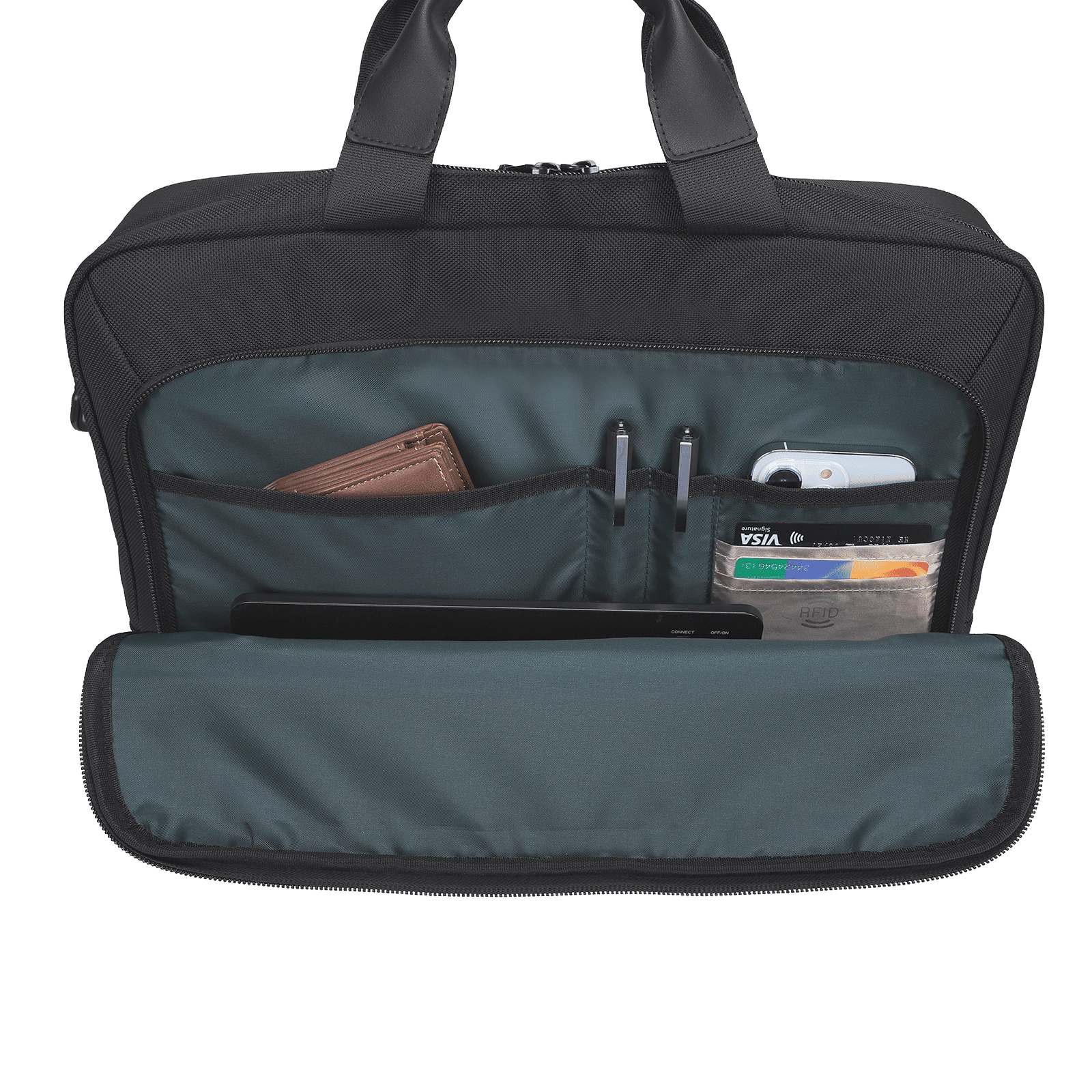 Sunmi Polyester Laptop Business Messenger Bag for 15.6 Inch Laptop (10 L, Front Zipper Pocket, Black) Sunmi Polyester Laptop Business Messenger Bag for 15.6 Inch Laptop (10 L, Front Zipper Pocket, Black)_3