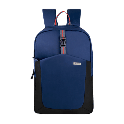 Croma Polyester Backpack for 15.6 Inch Laptop (17L, Water Bottle Pocket, Blue)